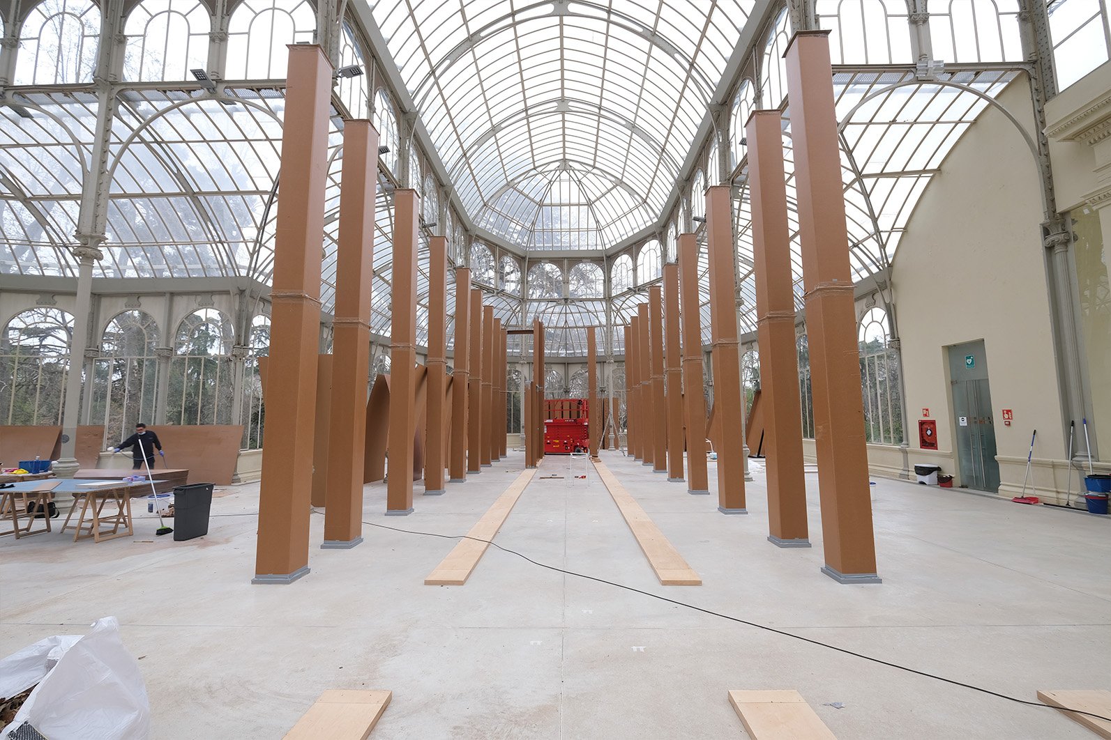  View of the site-specific during its initial construction stage . © Carlos Bunga. 