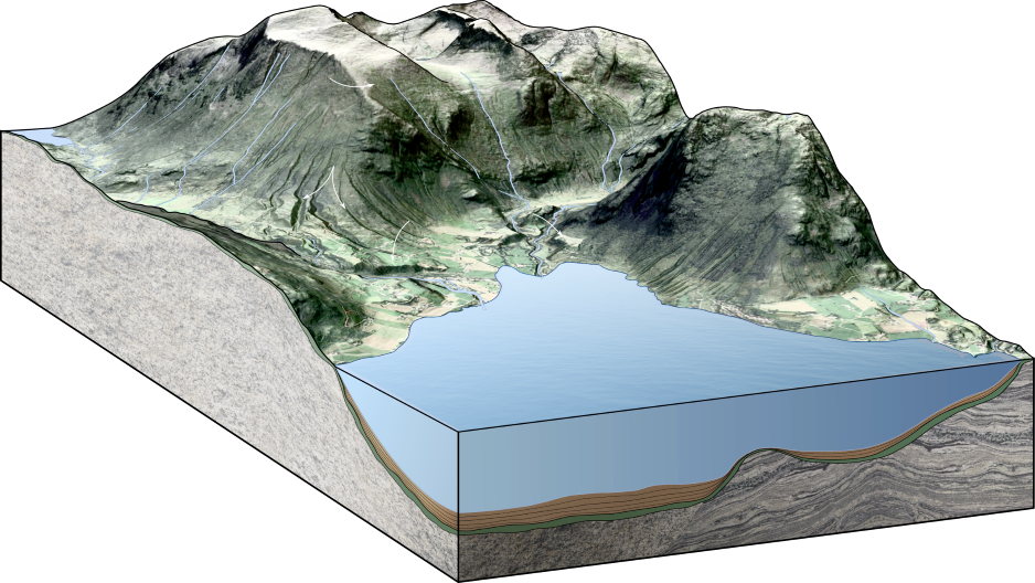 3D-terrengmodell med skråprofil – visualisering av landskap basert på høyoppløselige LiDAR-data