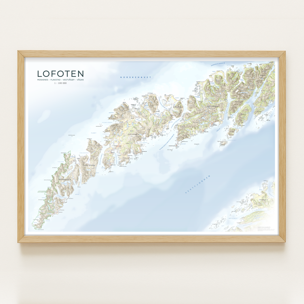 Lofoten - Klassisk palett med fjellskygge