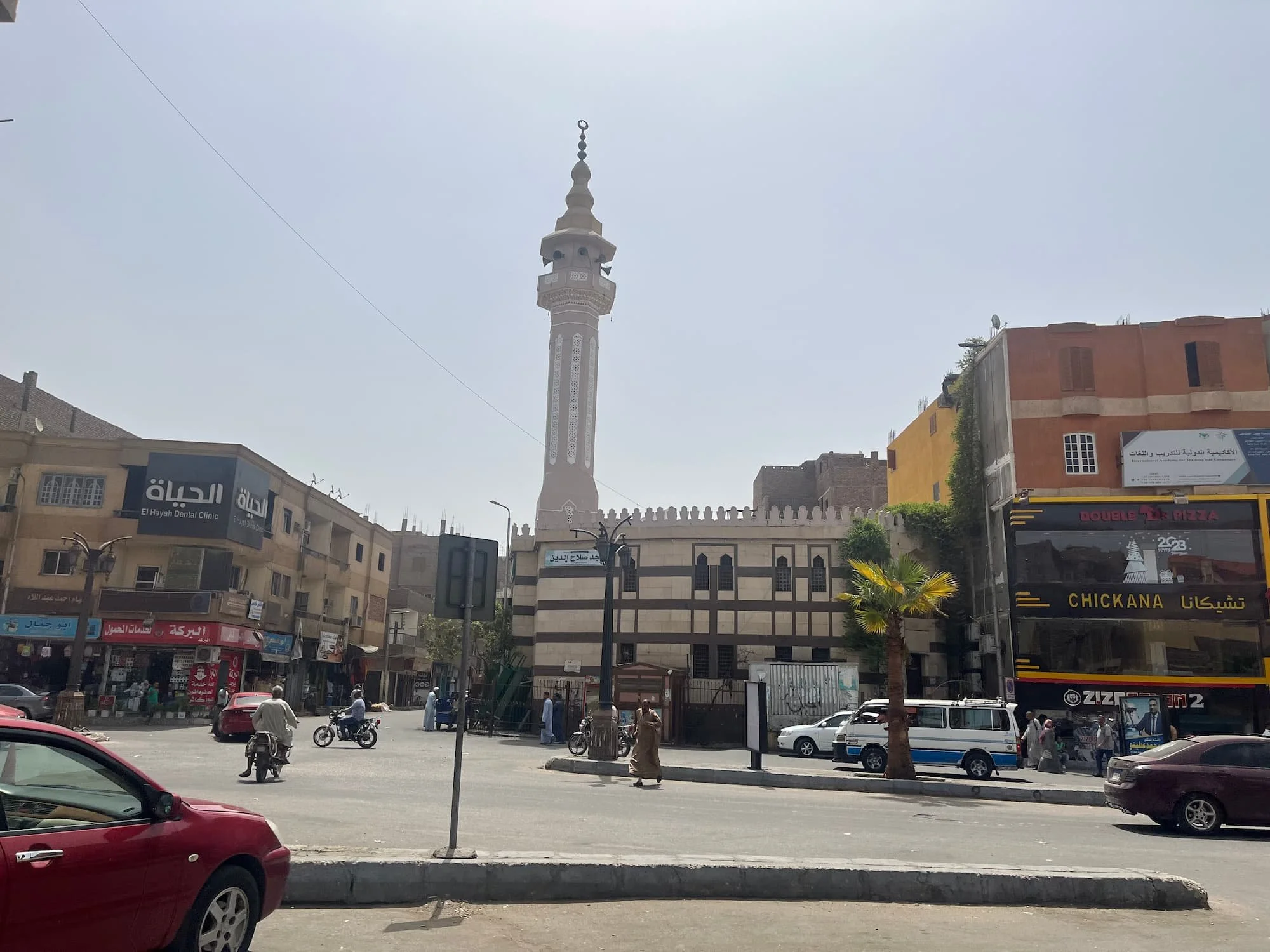 Busy Streets on the East Bank of Luxor in Egypt