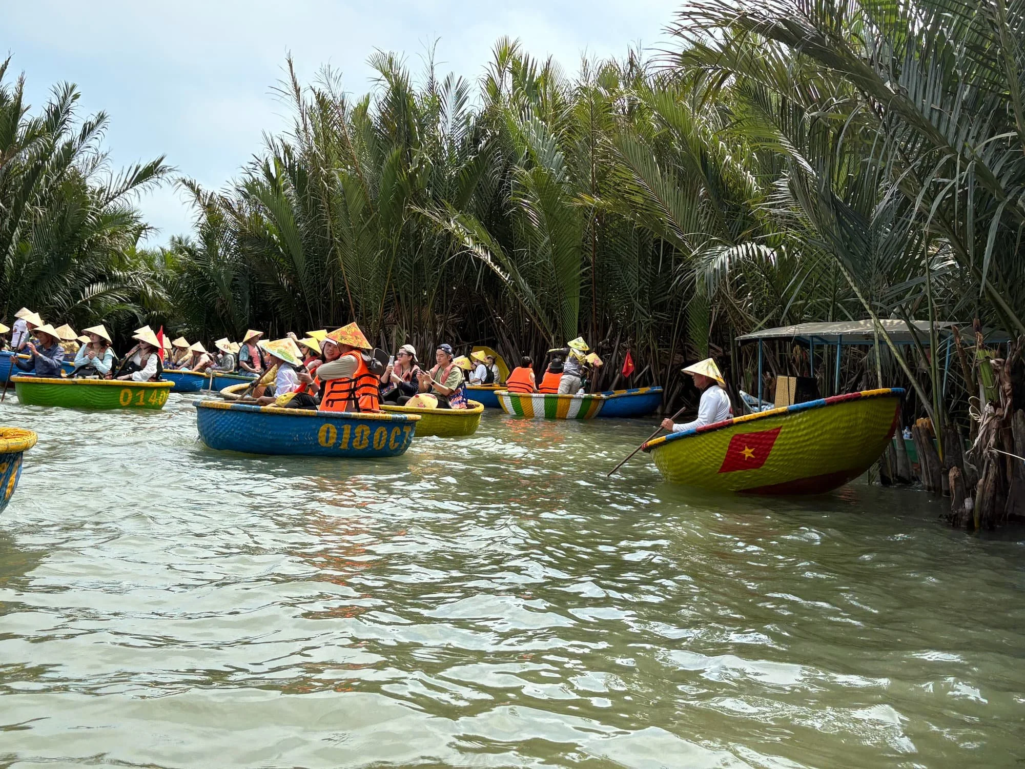 Coconut Basket Boat Tour near Hoi An in Vietnam