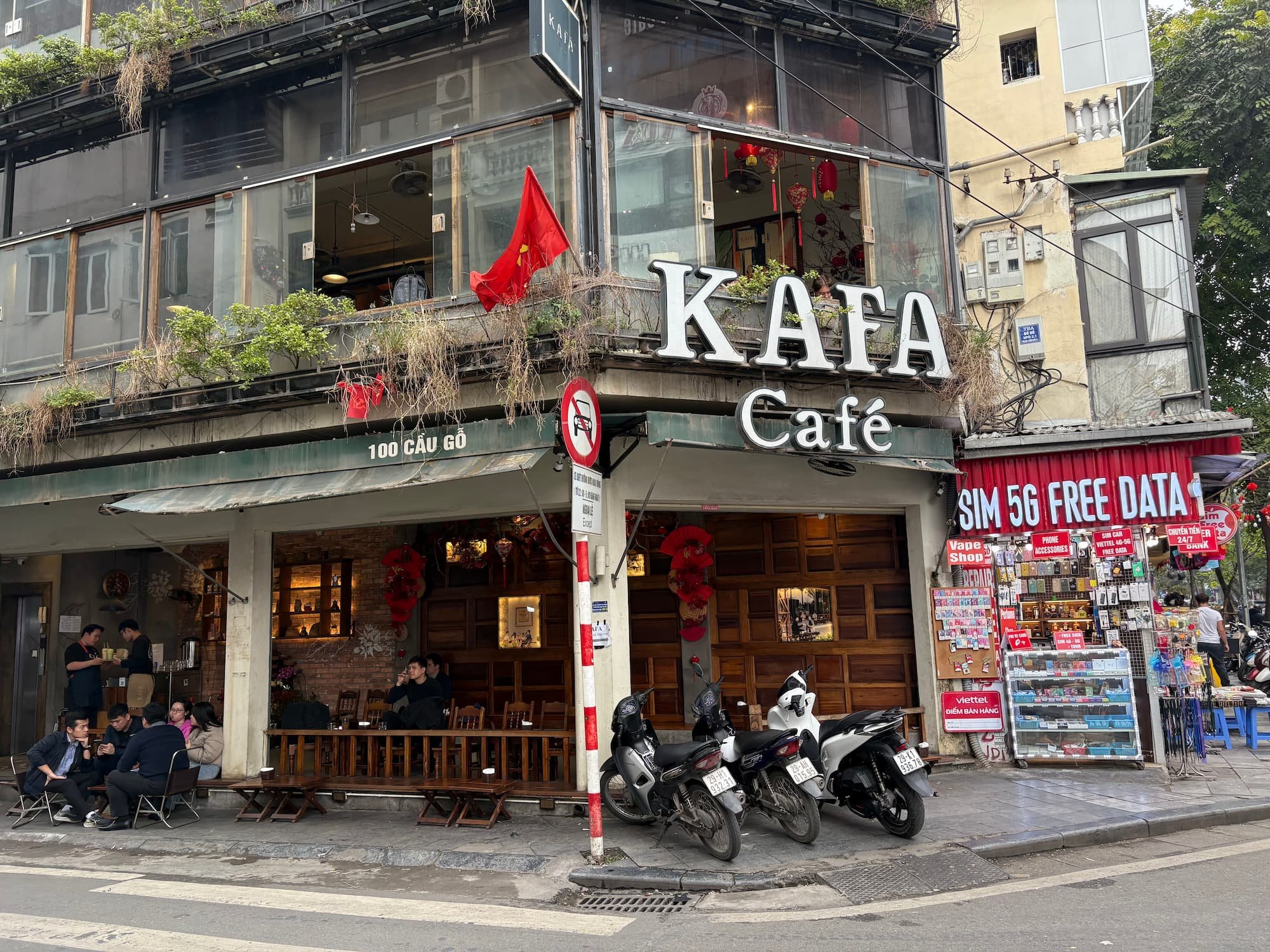 Kafa Cafe in Hanoi in Vietnam