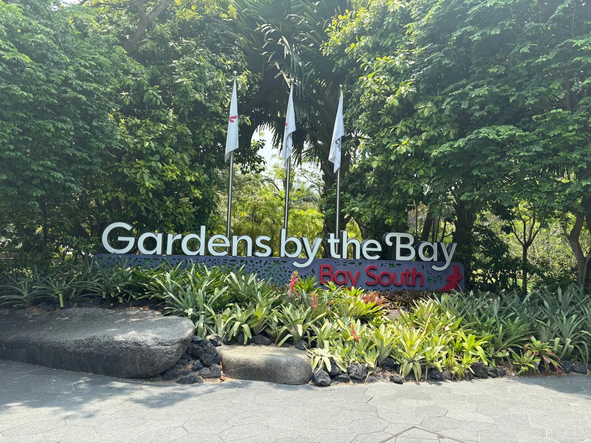 GArdens by the Bay South sign in Singapore