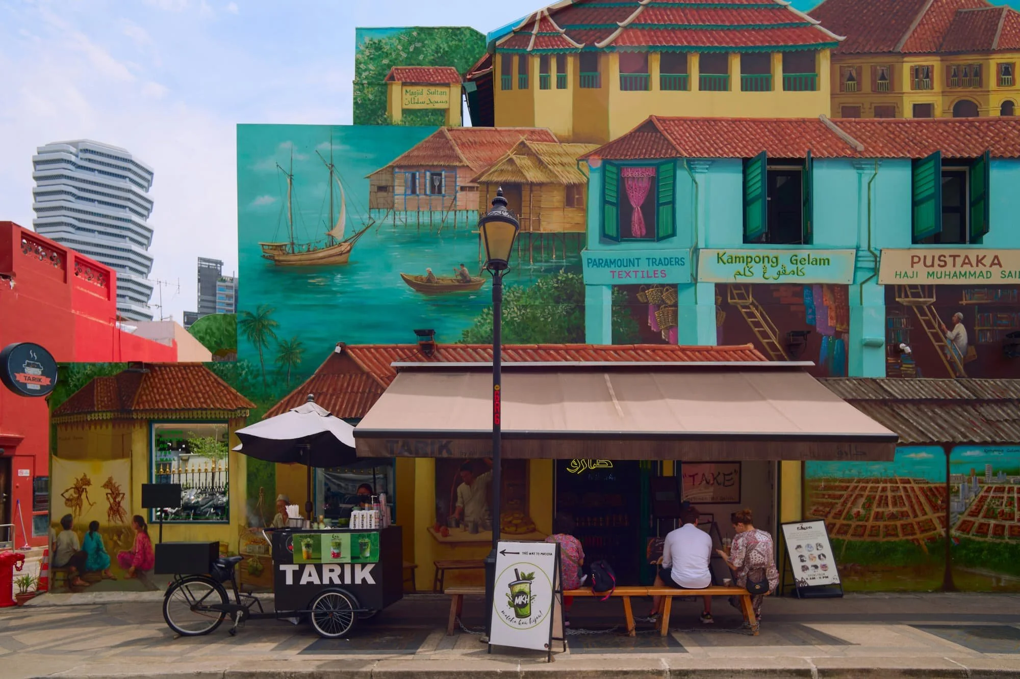 Singapore Heritage street art near Kampong Glam