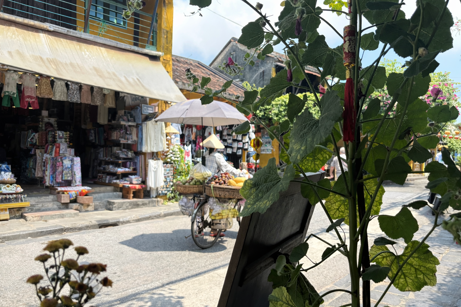 A beautiful street in Hoi An in Vietnam