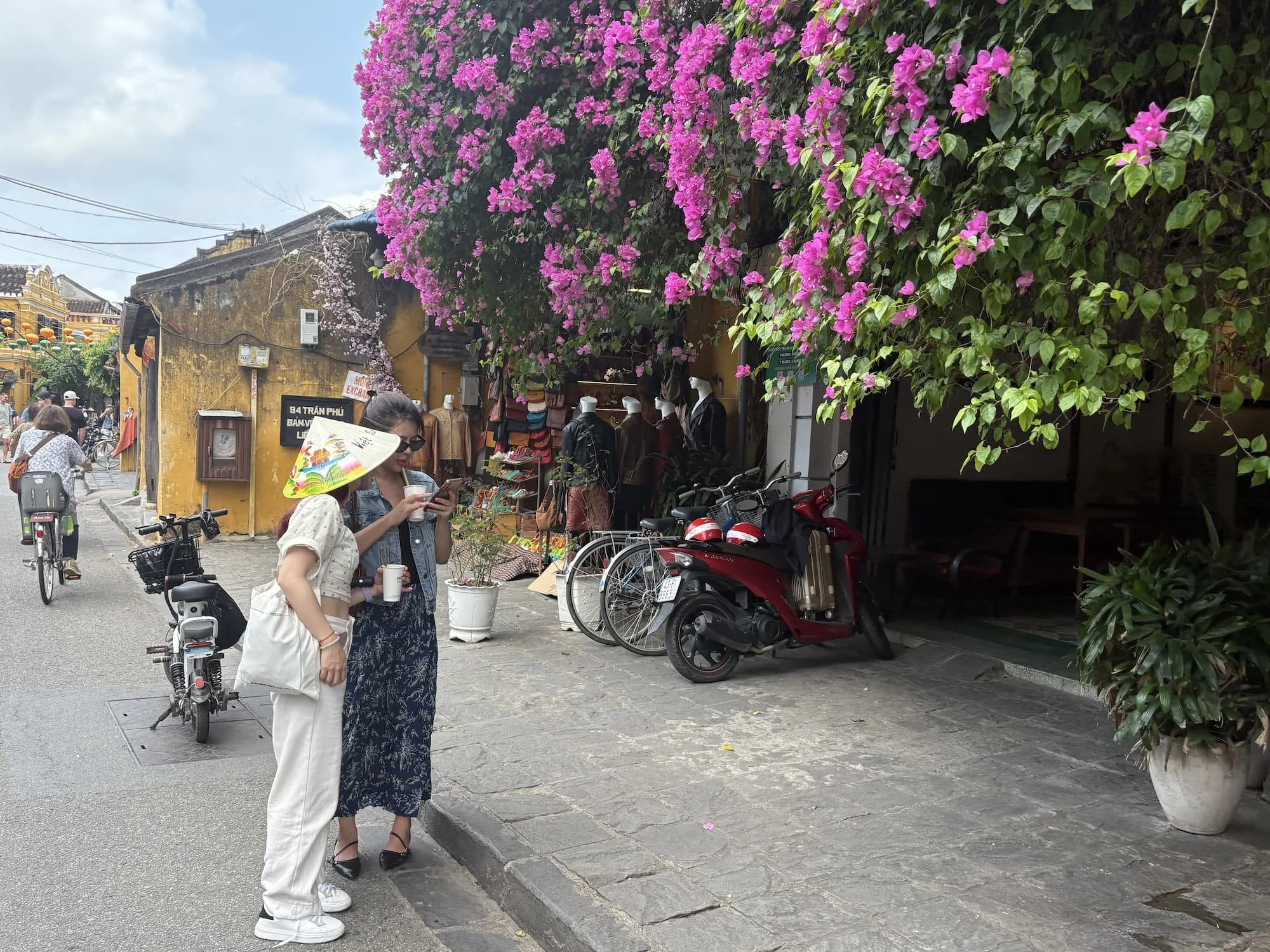 Flowery shop in Hoi An in Vietnam