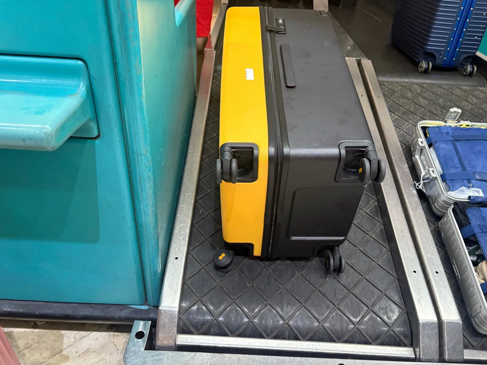 Checking in Level 8 Voyaguer suitcase in Jakarta airport