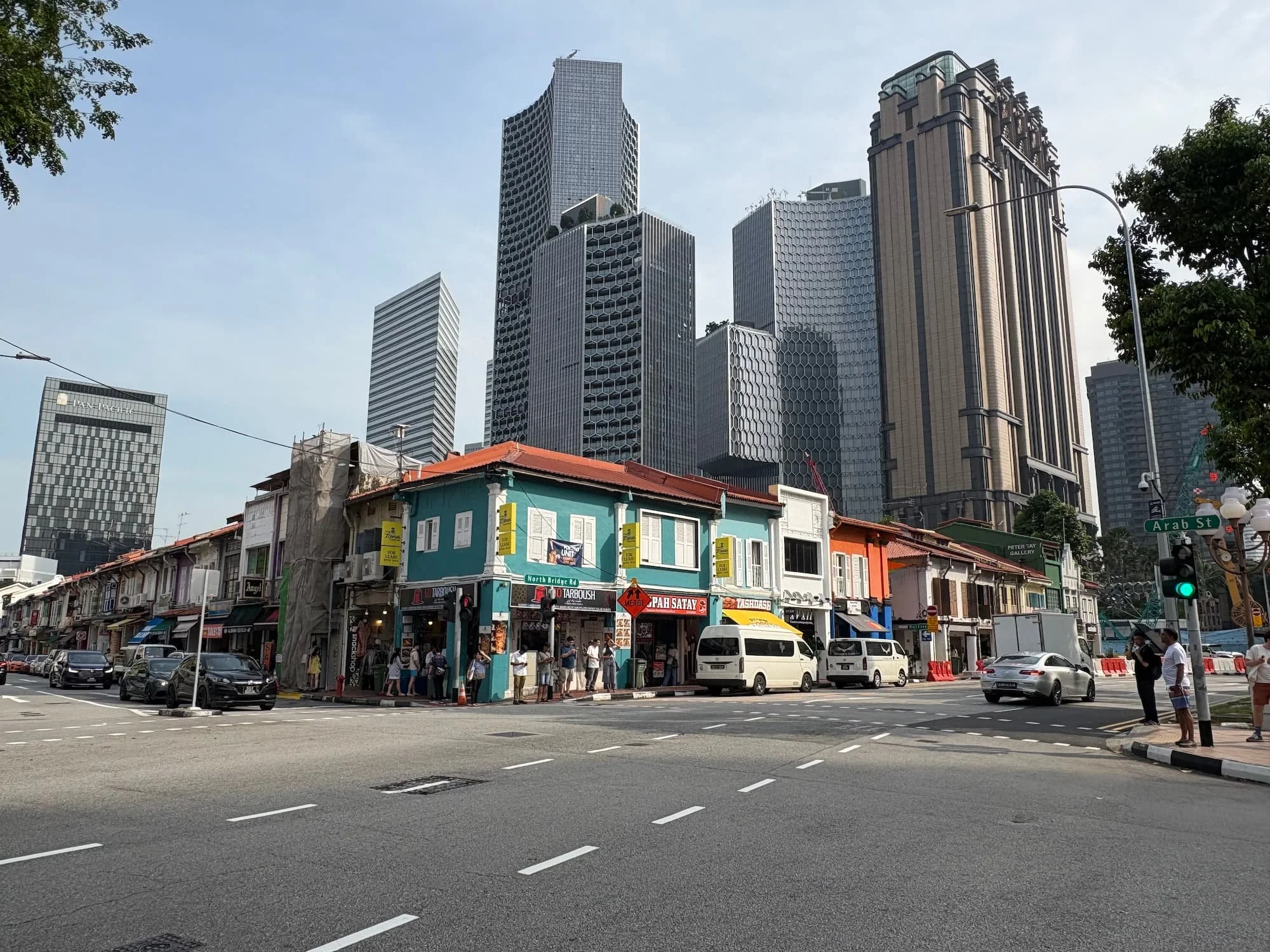 Singapore skyline near Kampong Glam