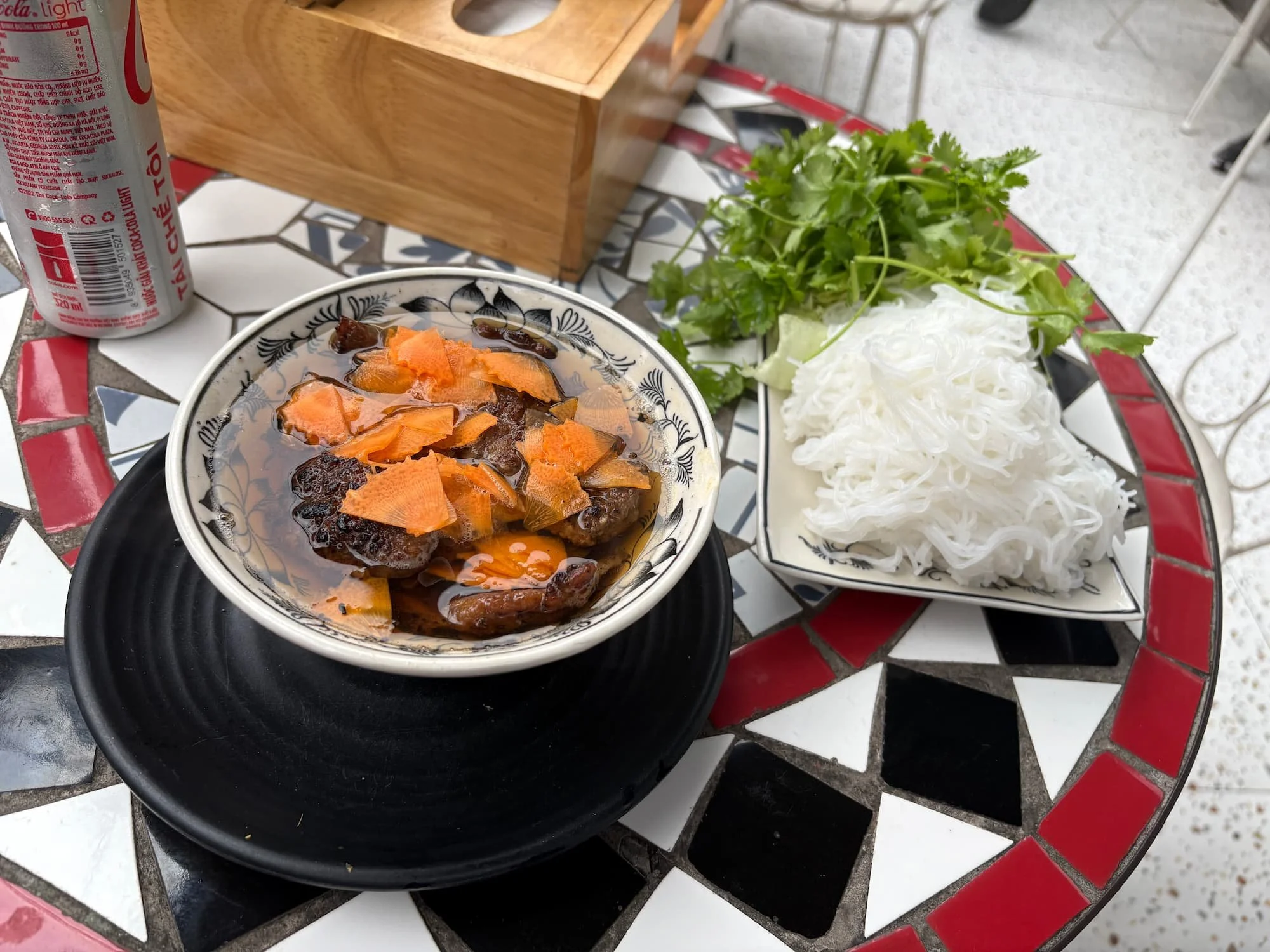 Bun Cha in Hanoi in Vietnam