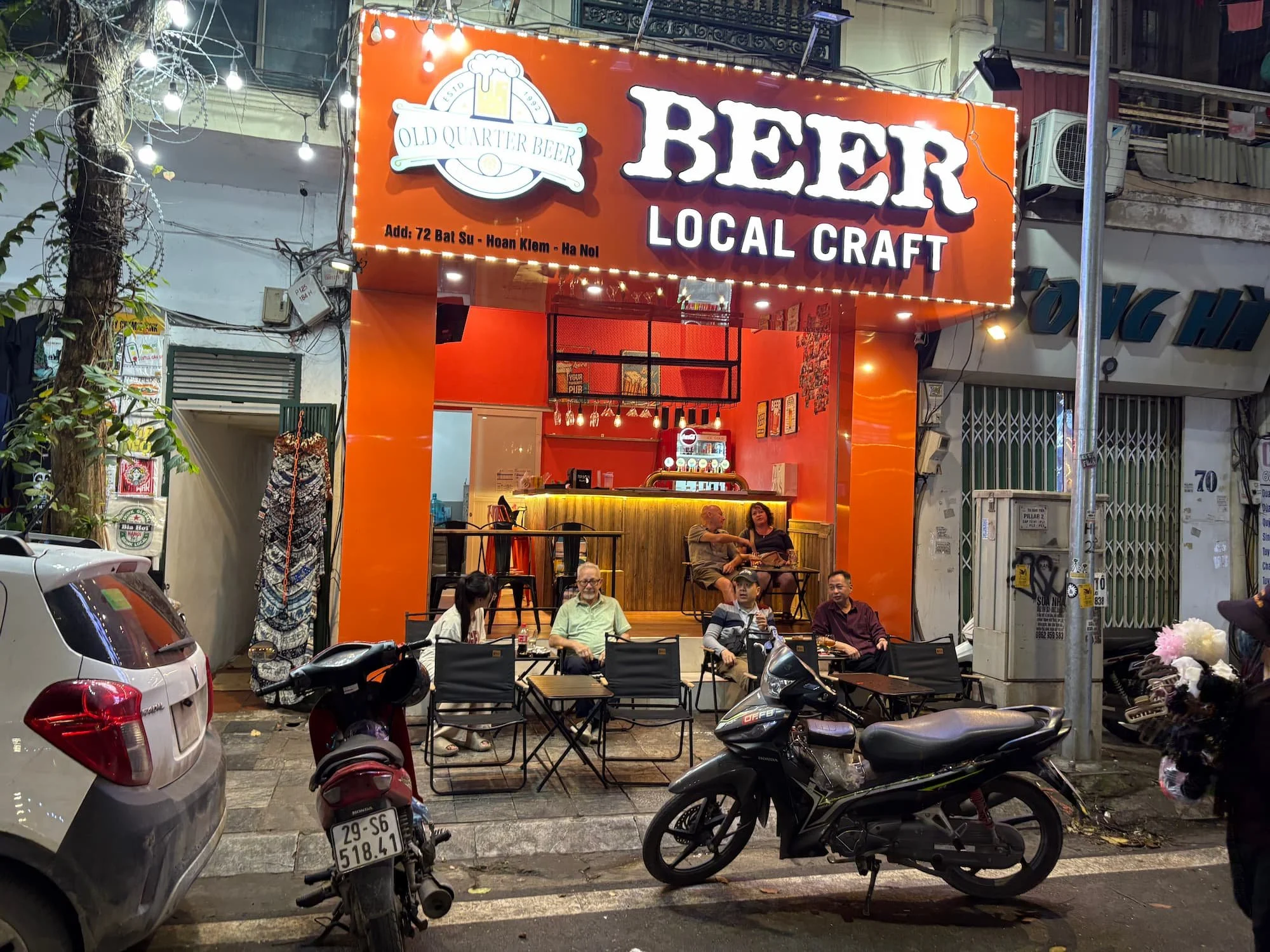 Craft Beer Bar in the Old Quarter in Hanoi in Vietnam