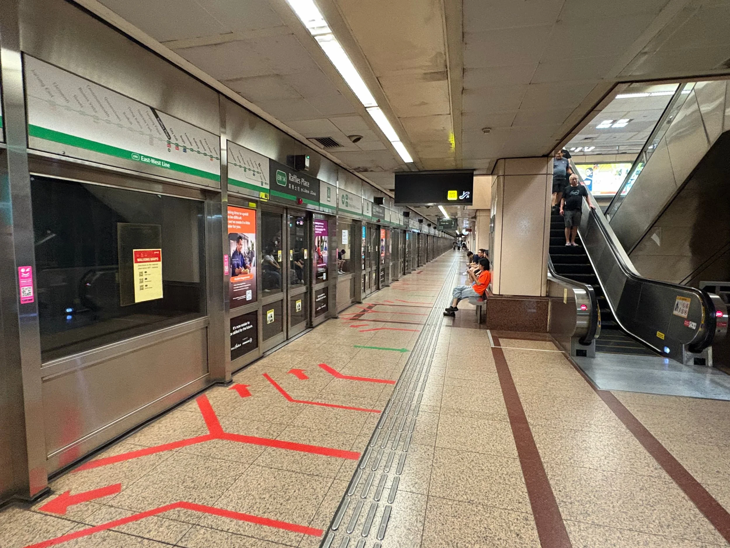 Raffles Place MRT Station in Singapore