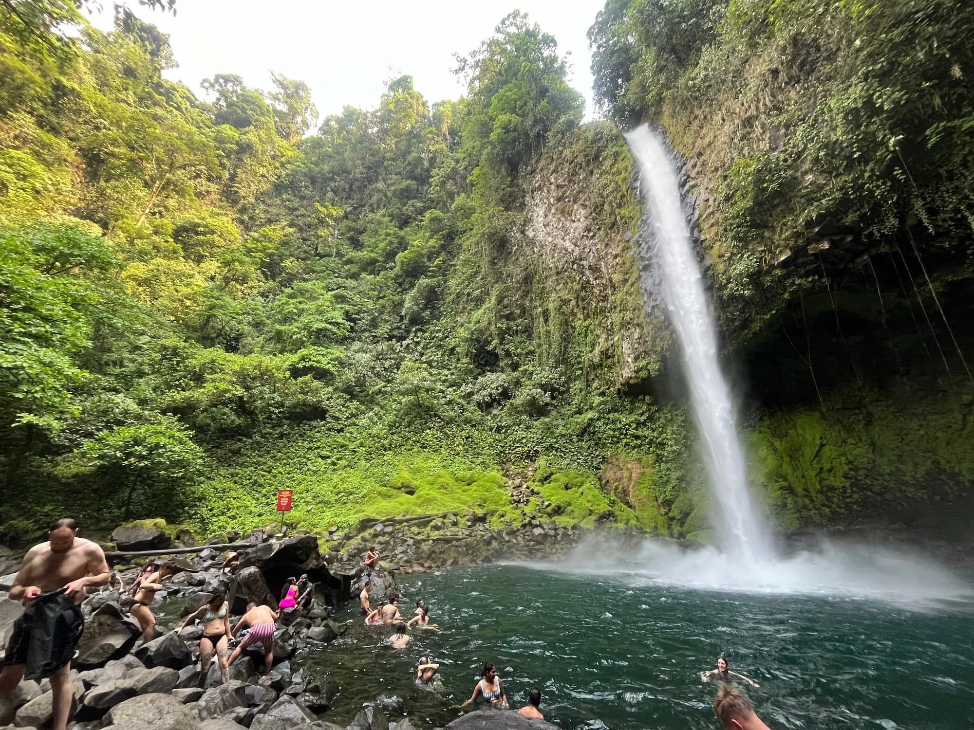 La Fortuna Waterfall in Costa Rica in May
