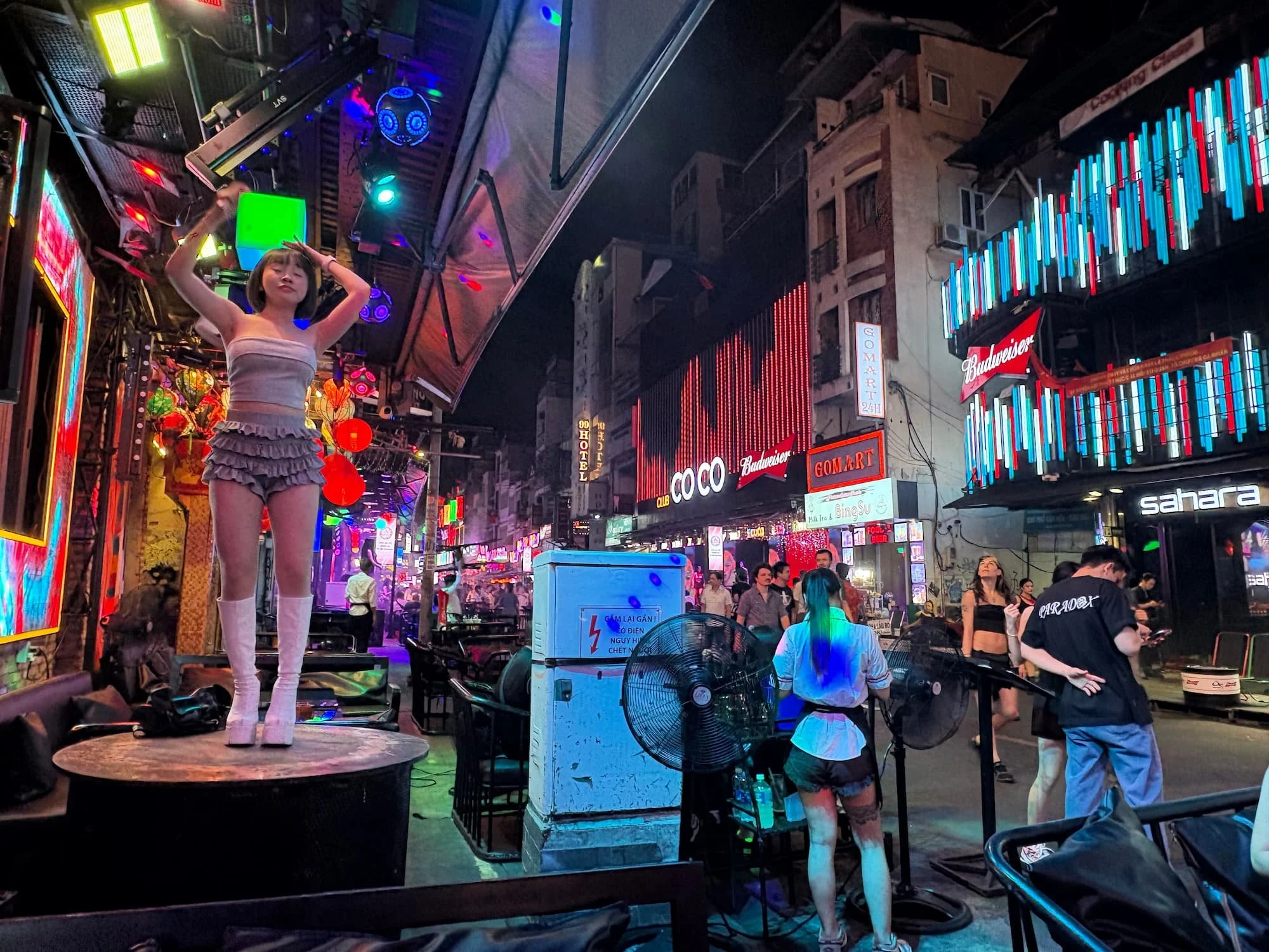 Bui VIen Street dancer in saigon in Vietnam