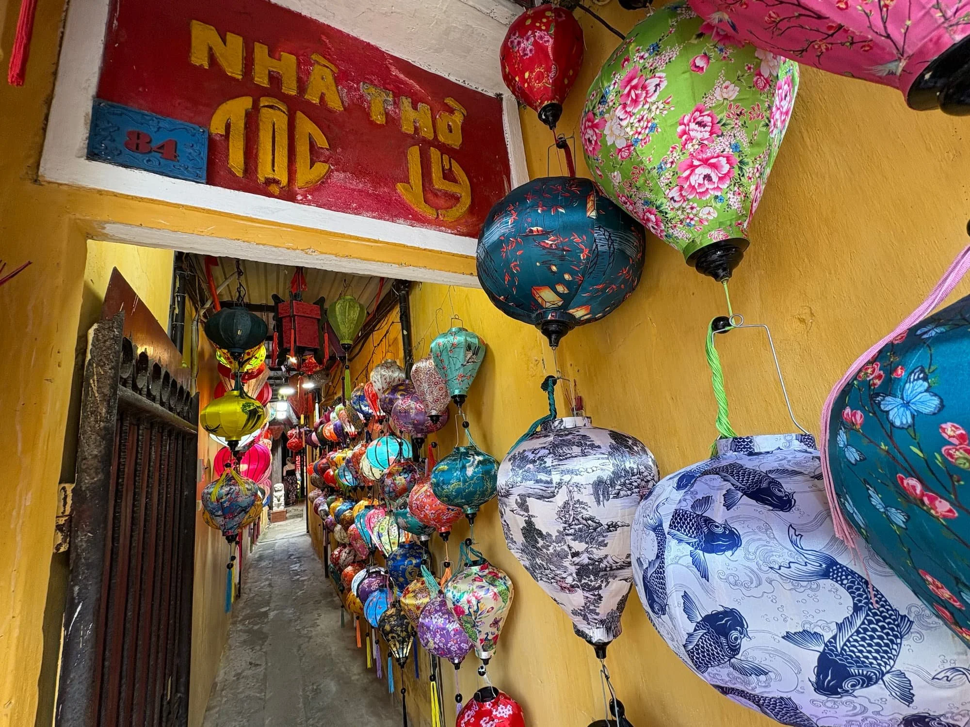 A quirky alley in Hoi An in Vietnam