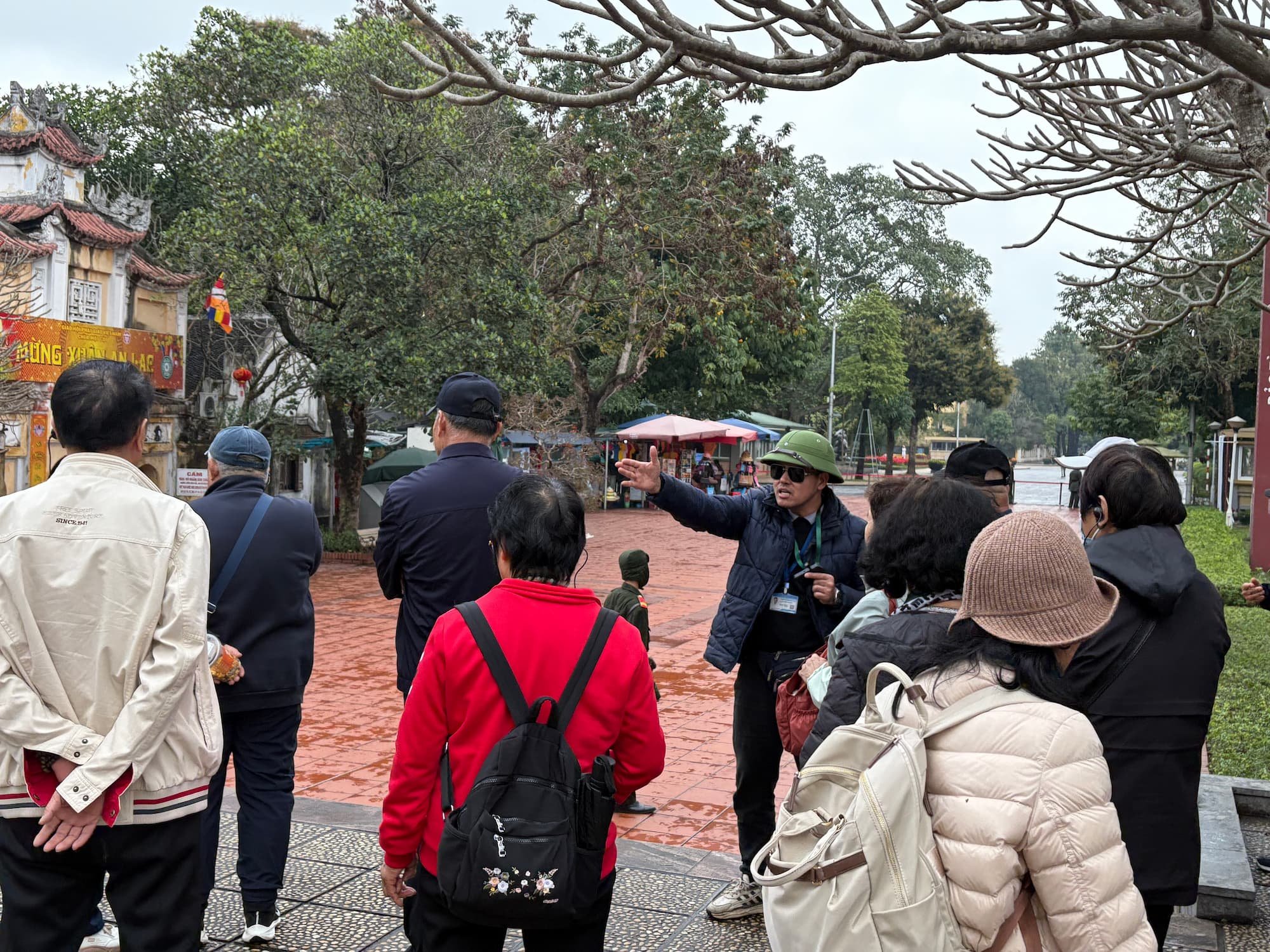 Tom Henty enjoying a Hanoi highlights tour in VIetnam