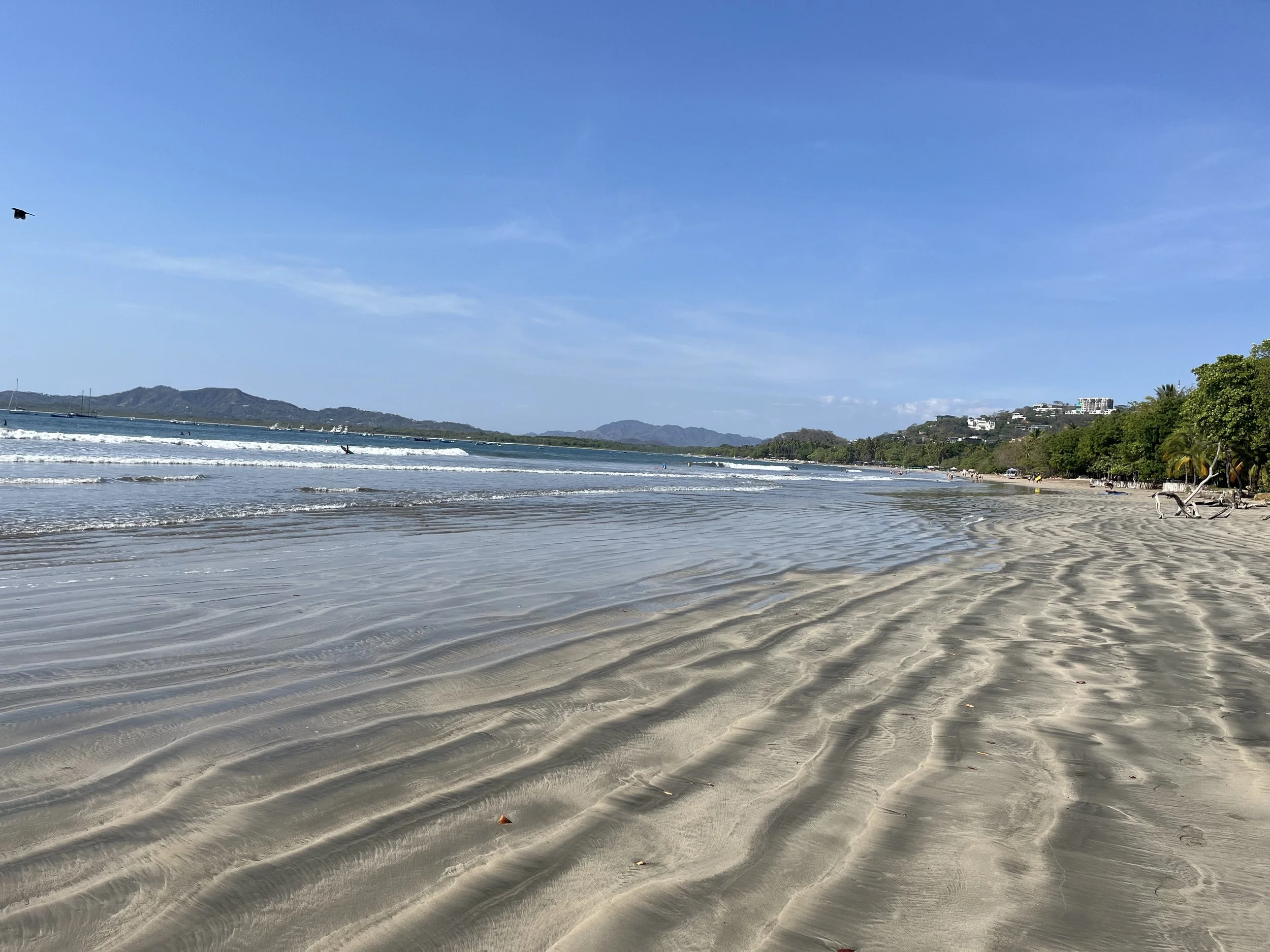 Tamarindo beach and the Pacific ocean in Costa Rica