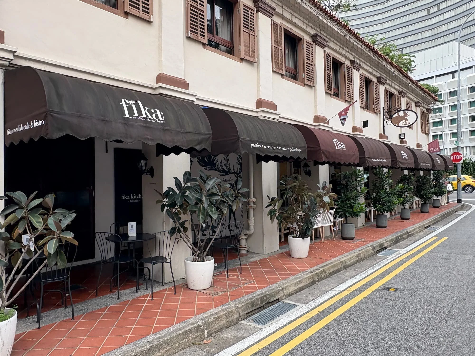 Fika Swedish Cafe in Kampong Glam in Singapore
