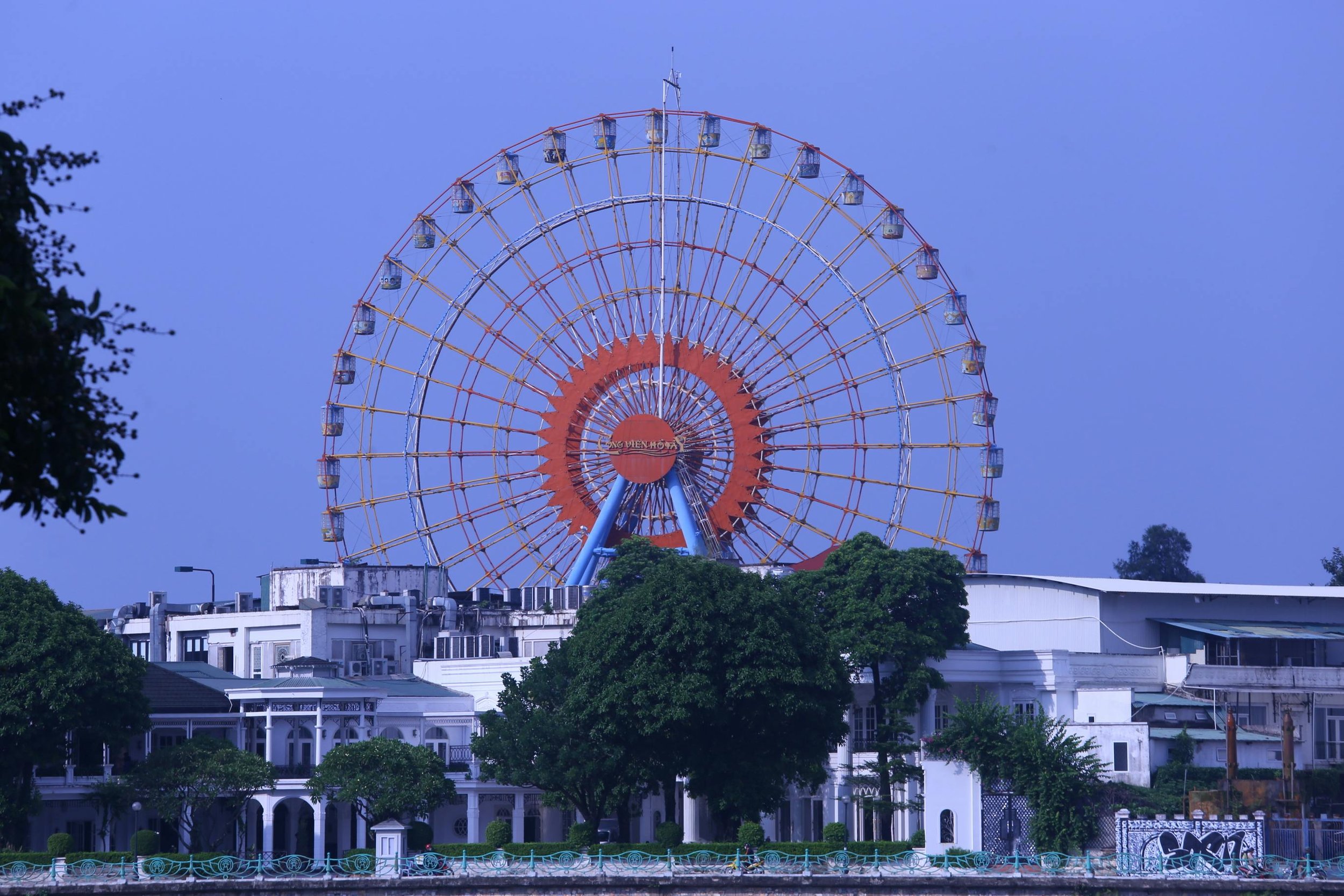 Sun Wheel in Tay Ho in Hanoi in Vietnam