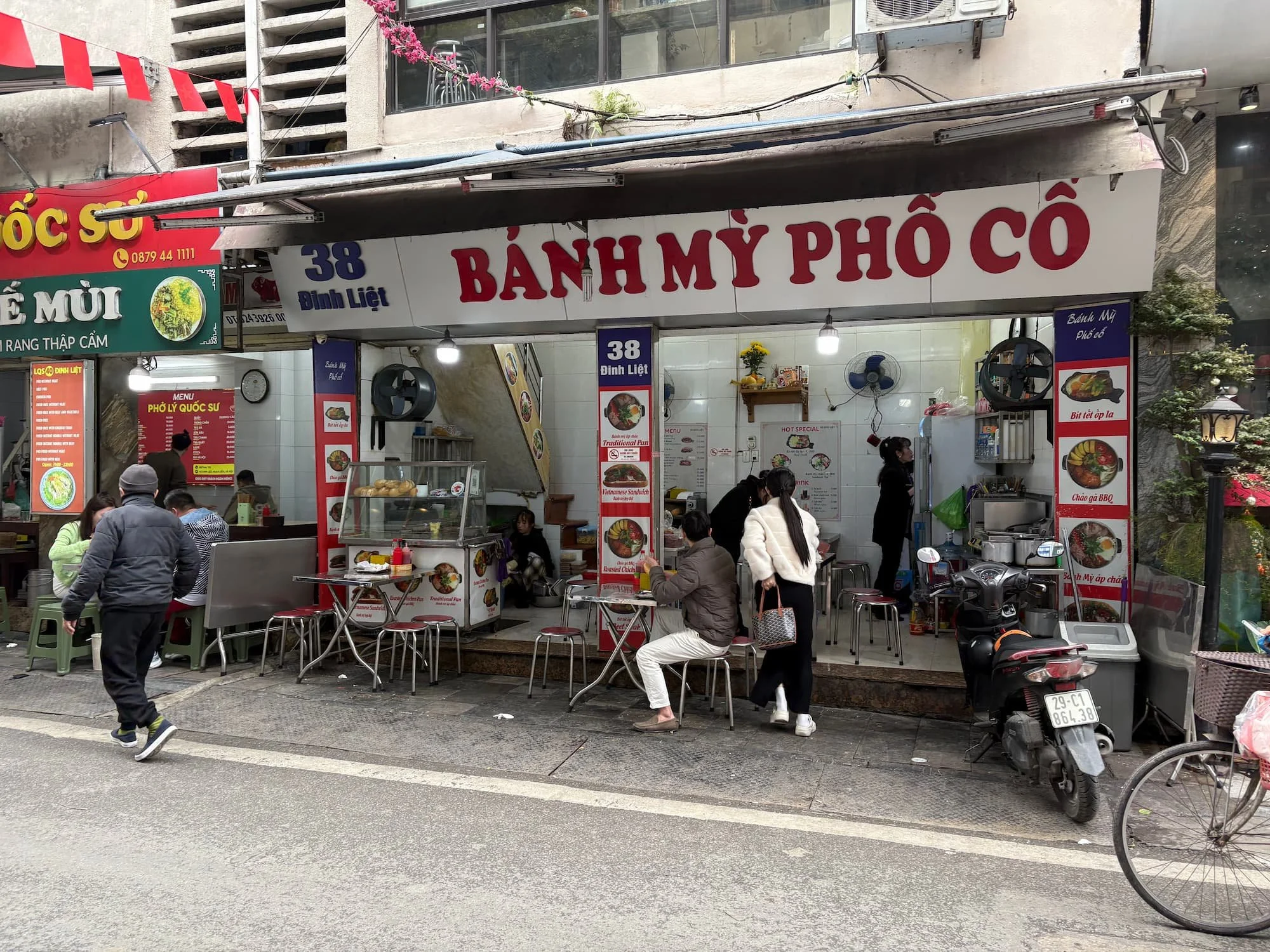 A local pho restaurant in Hanoi in Vietnam