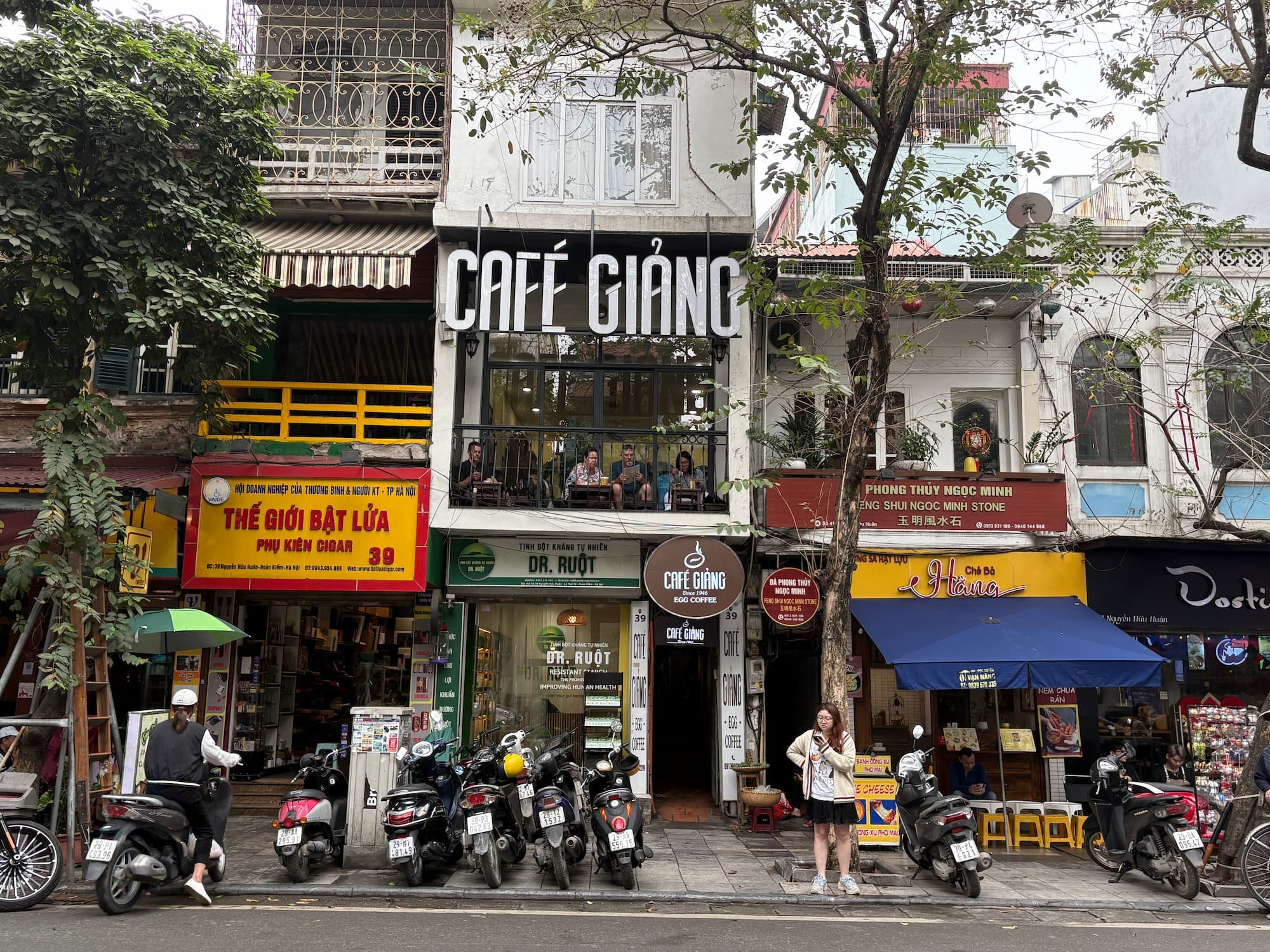 Cafe Giang coffee in Hanoi in Vietnam