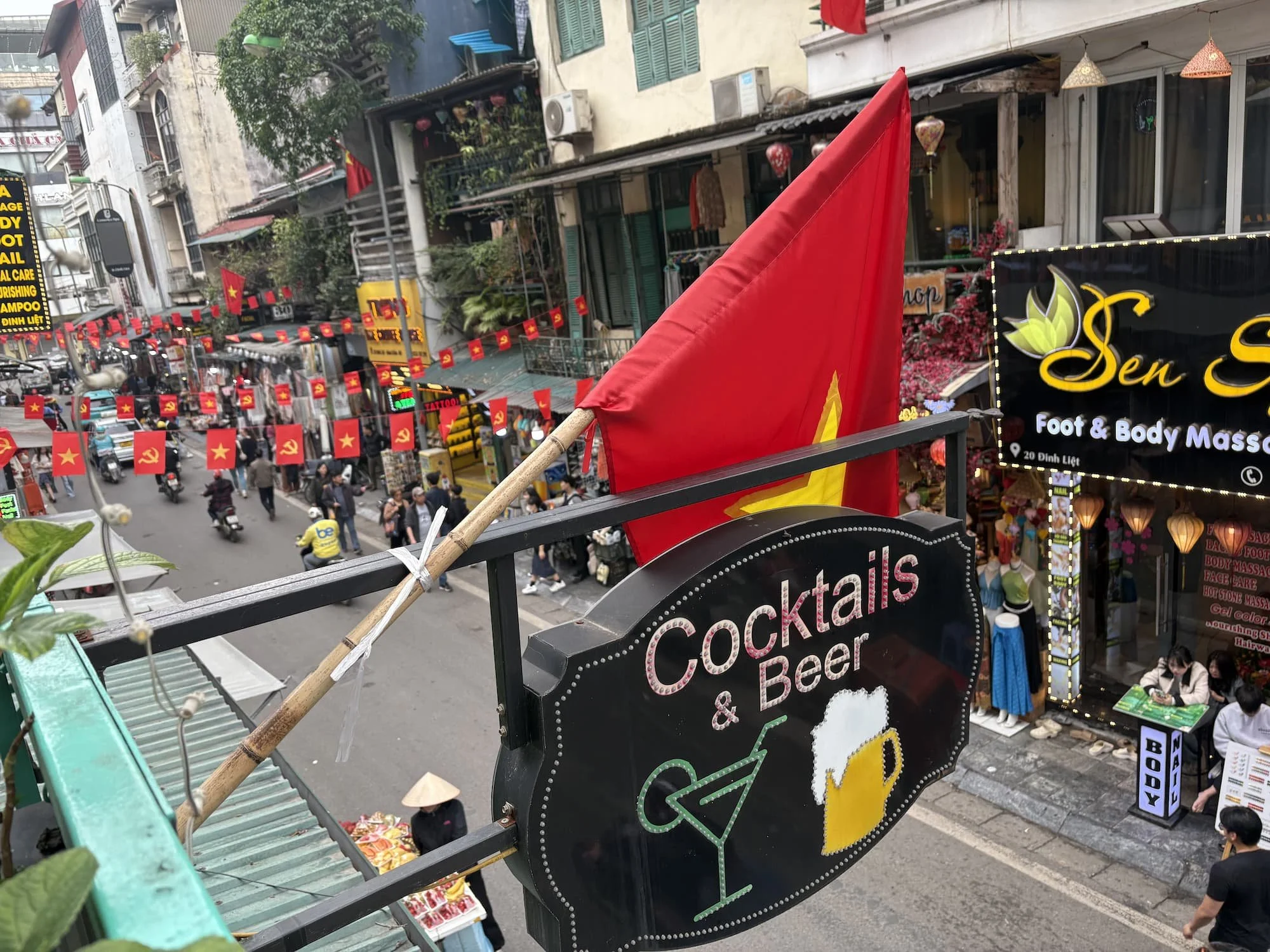 The Old Quarter in Hanoi in Vietnam