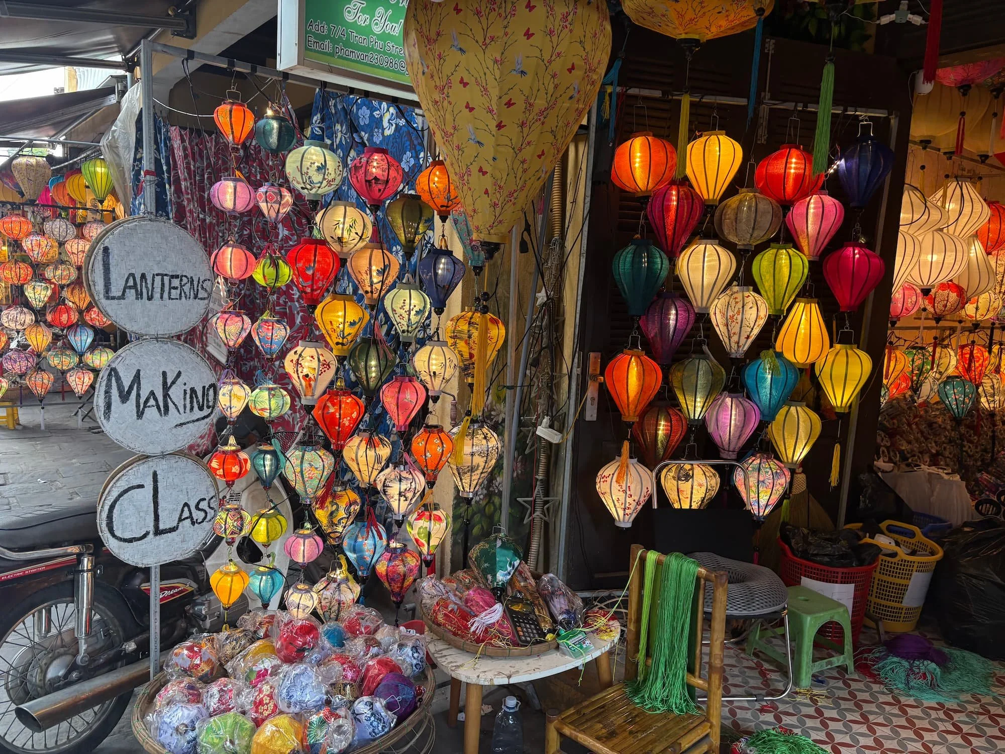 Lantern making class in Hoi An in Vietnam