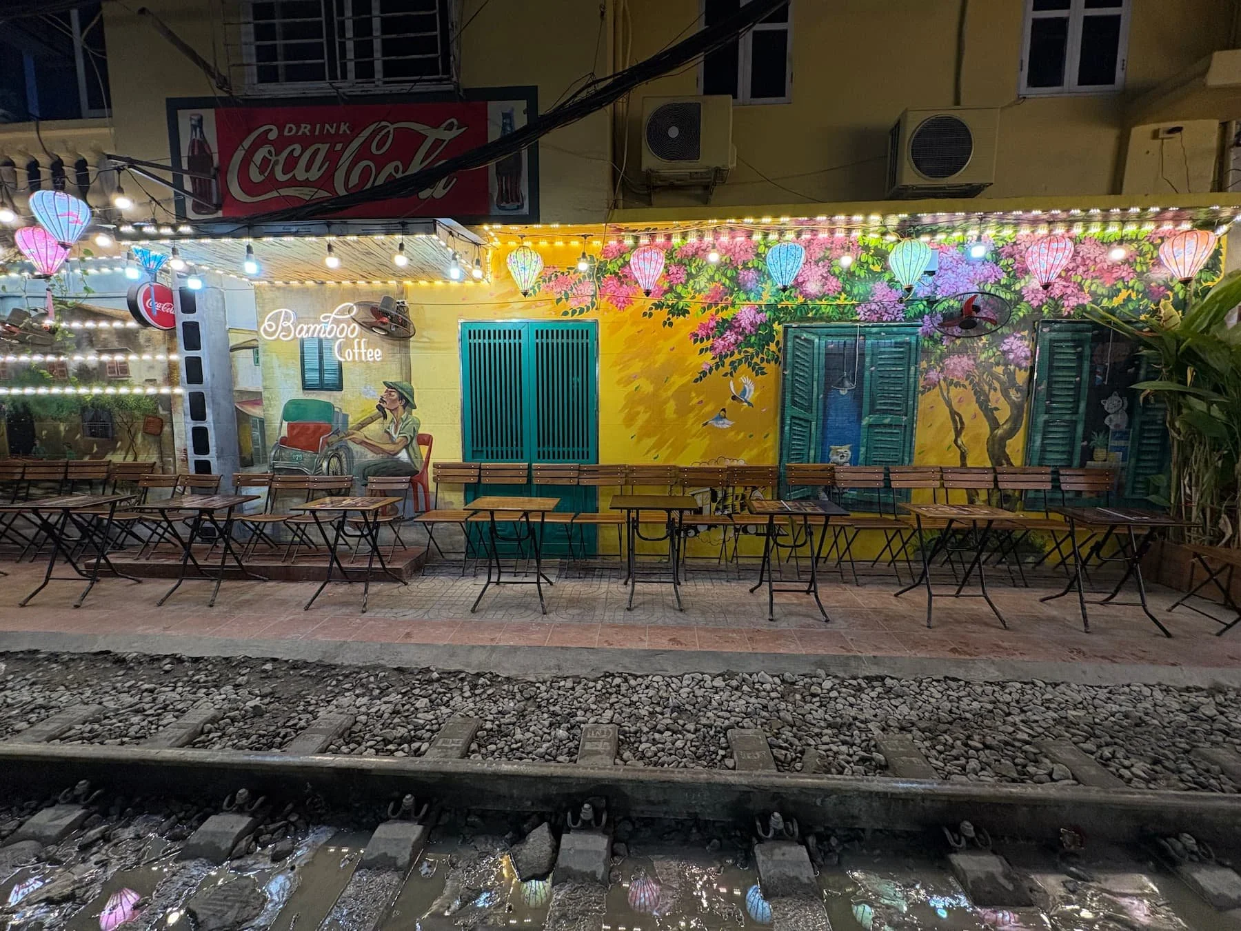 A quikry corner at Train Street in Hanoi