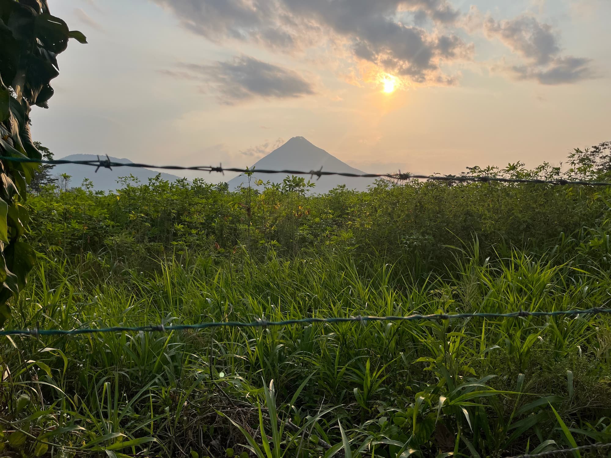 Views of Arenal Volcano in La Fortuna in Costa Rica in May