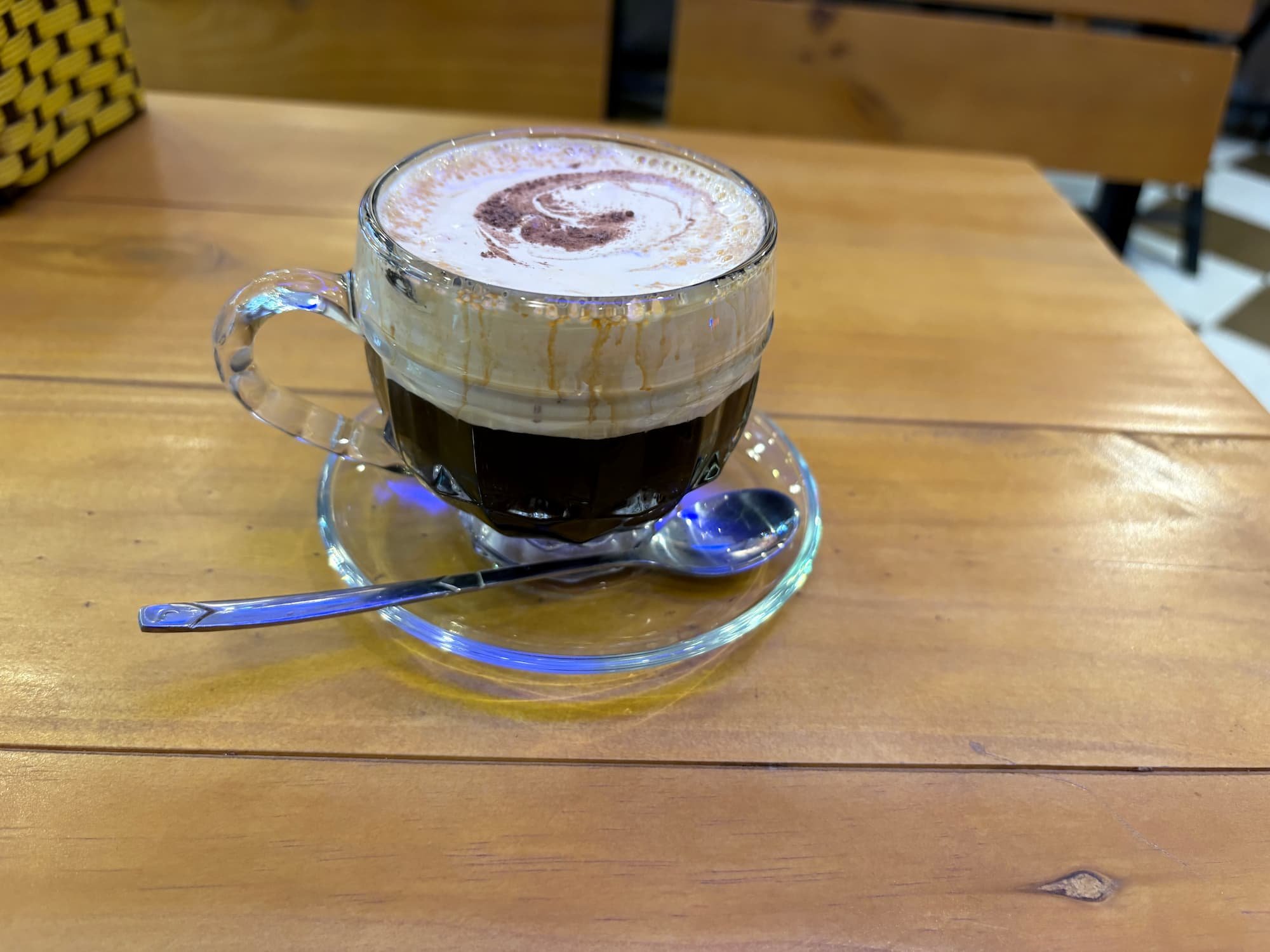 An egg coffee in Hanoi in Vietnam