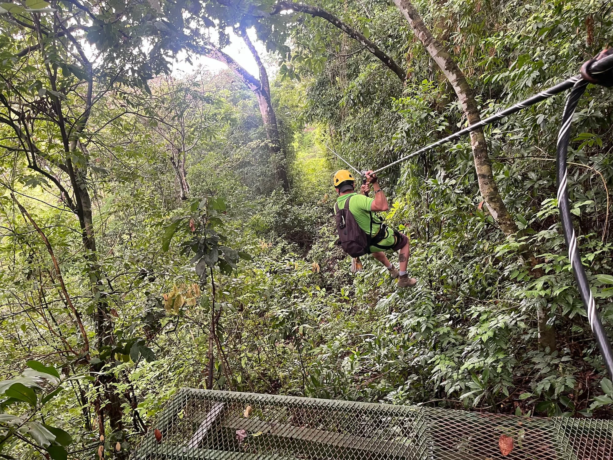 Zipling in Costa Rica