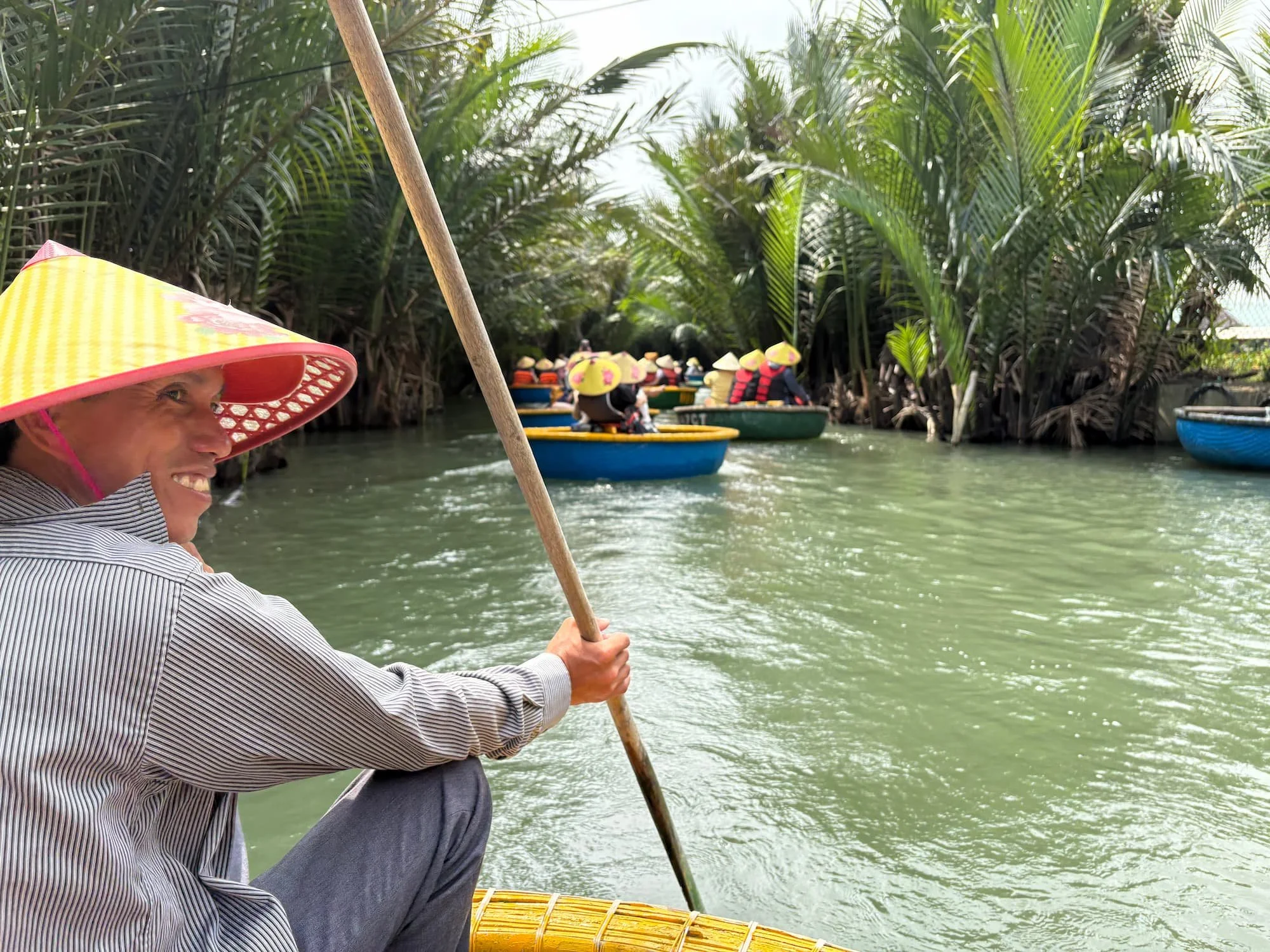 Basket Boat tour in Hoi An in Vietnam