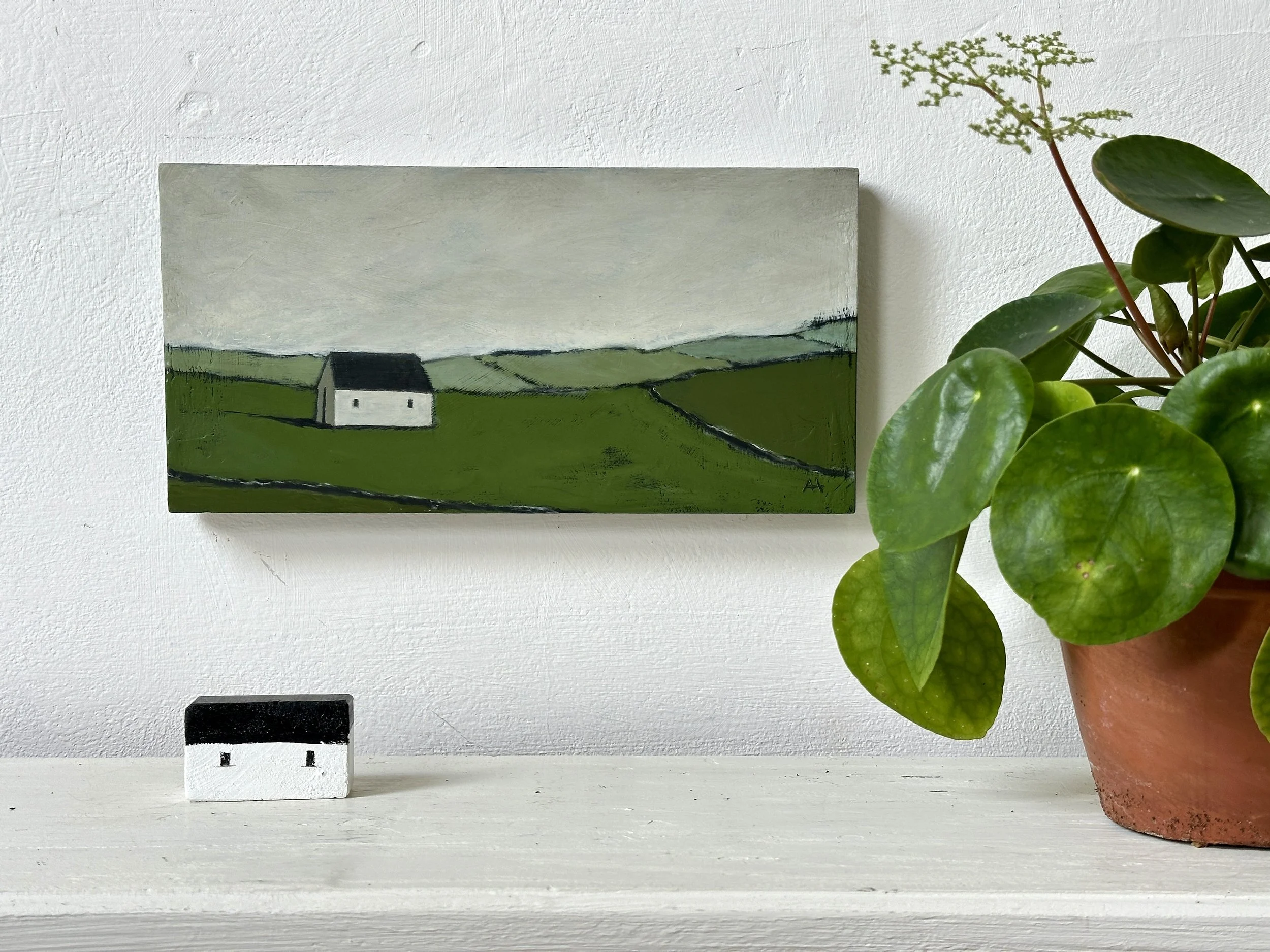 Shelter, oil painting 15 x 30 cm unframed 🔴