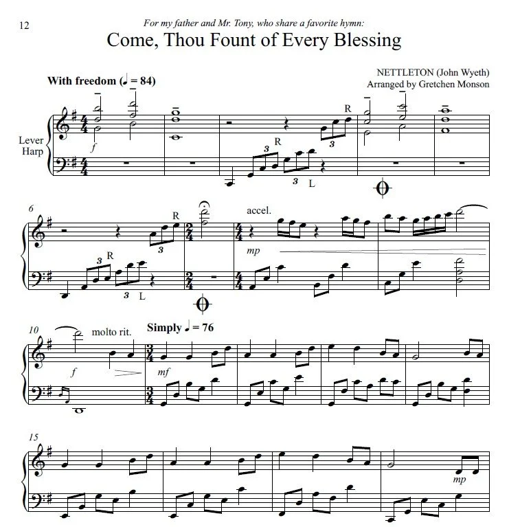 Lever Harp Offertories at Salem West Music Sample 4