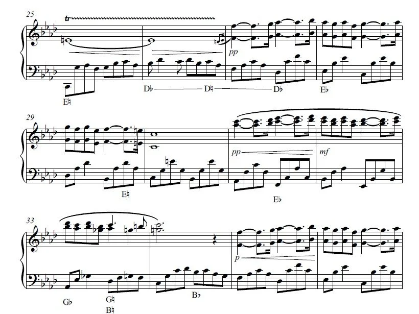 Pavane (Faure) Harp Solo by Gretchen Monson Sample 2