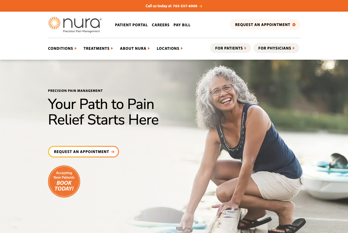 Nura Clinics Website Design