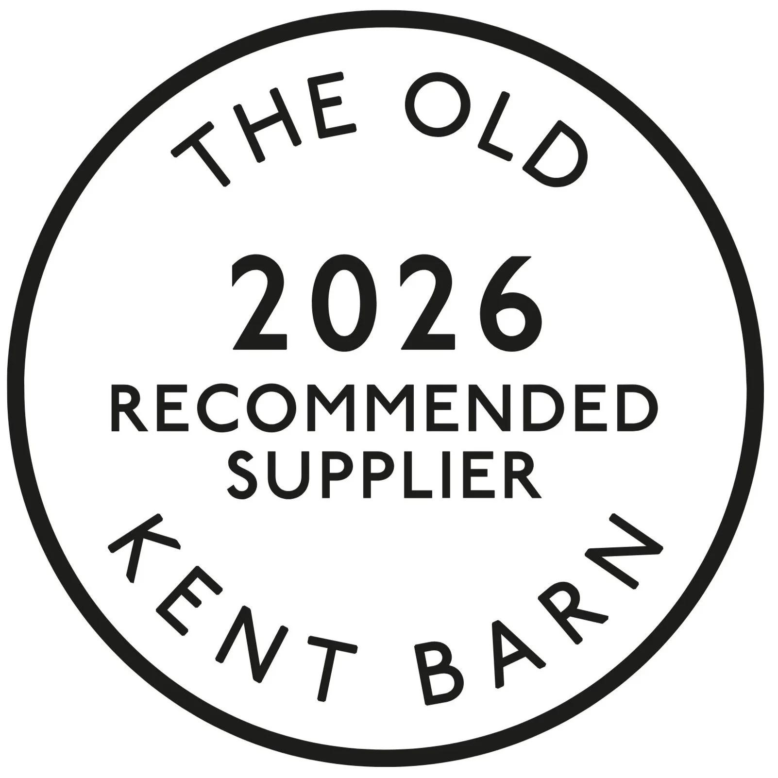 A circular badge with the text 'The Old Kitchen Bar' at the bottom, 'Key West Bar' at the top, and '2026 Recommended Supplier' in the center.