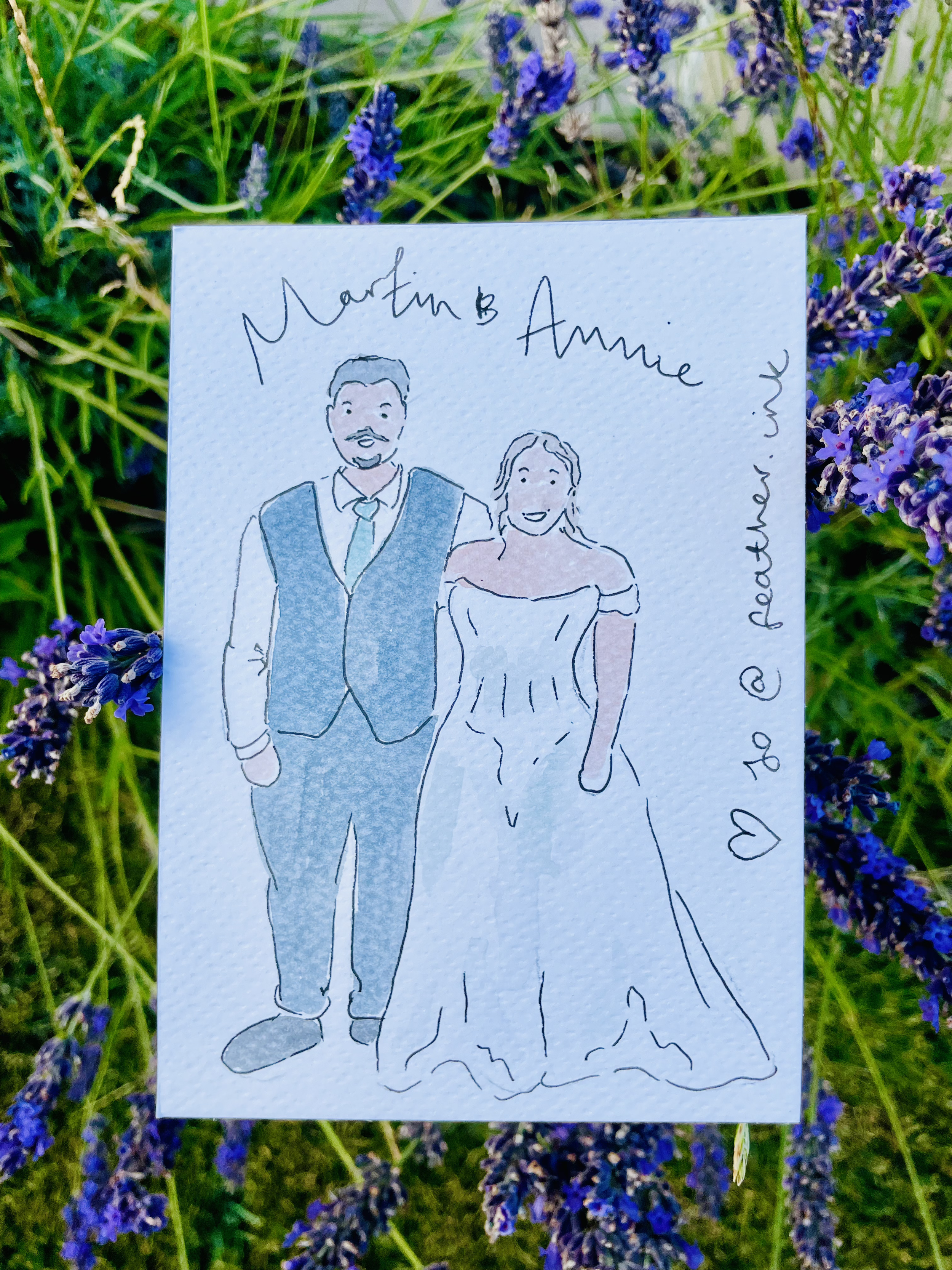 live illustrator at wedding south east