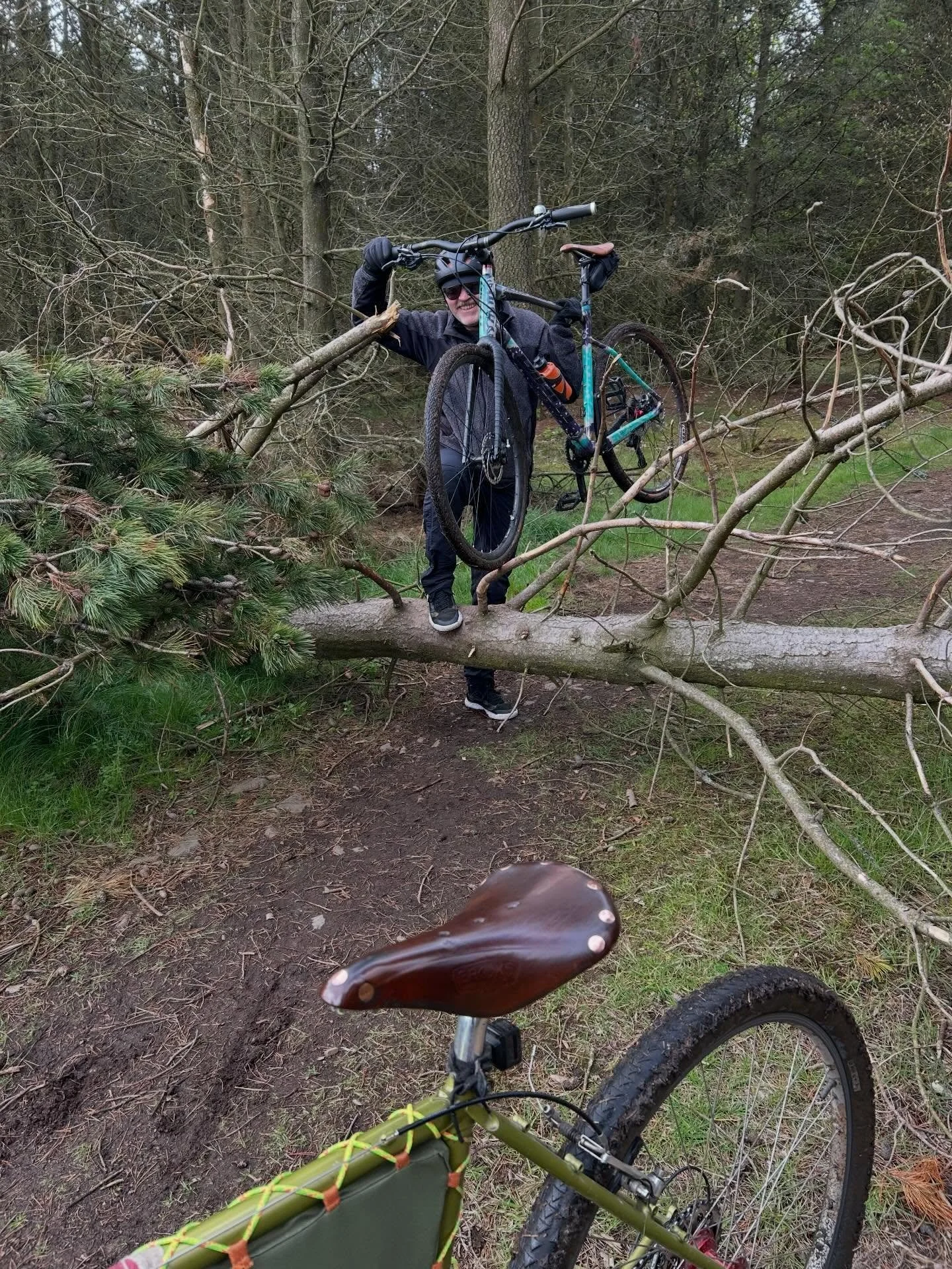 Out in the woods with @judder_mann 
#cycling #bikeride #blyth #tynemouth #rivbike