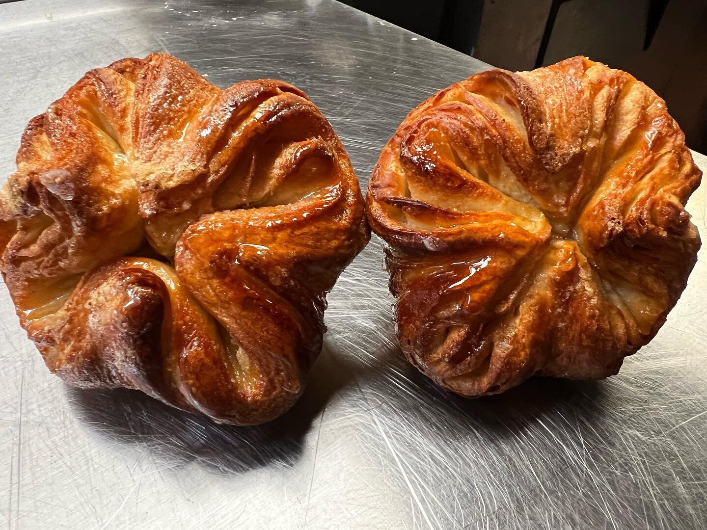 Bakers Steve &amp; Danny putting some Pastry Magic on this Black Friday. World Famous Kweenies, Chocolate Chip &amp; Blueberry Muffins, Spinach &amp; Feta Croissants, Ham &amp; Swiss Croissants, Apple &amp; Blueberry Danish and much more. Oh, and Bes