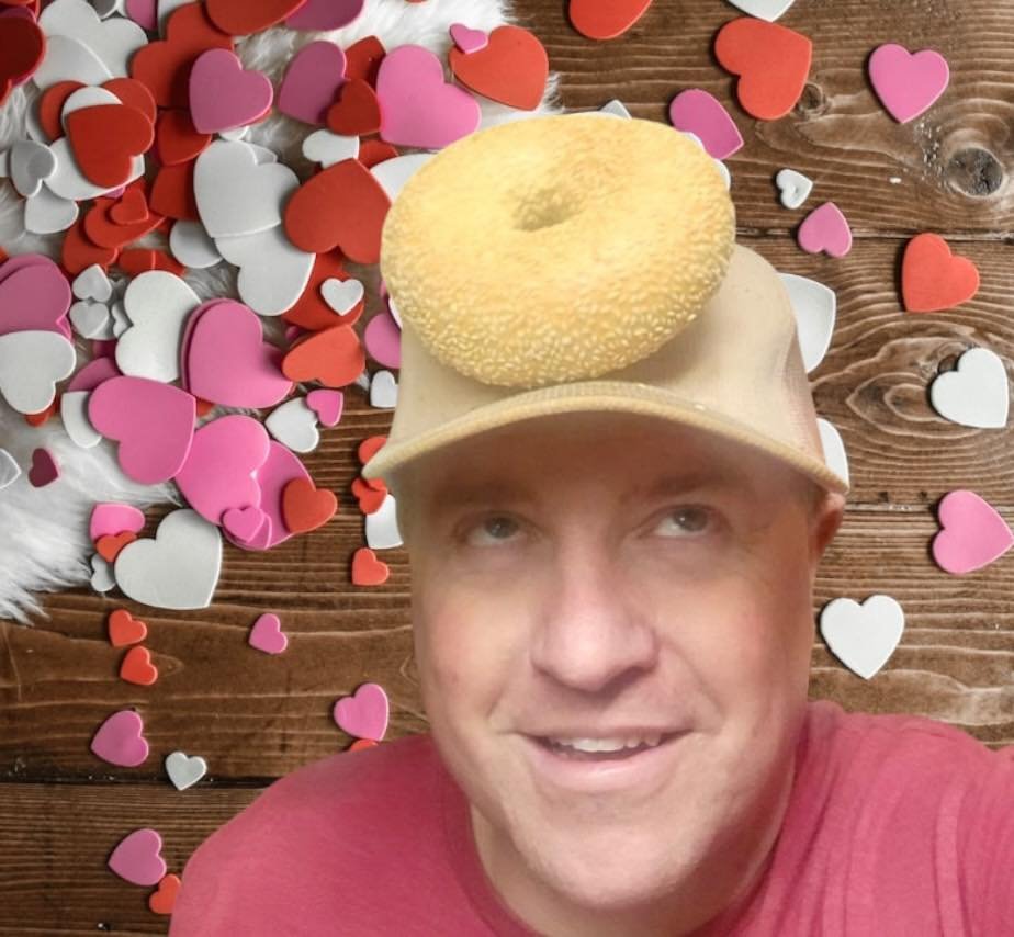 Another extremely serious morning at Big Dave&rsquo;s as our General Manager Steve sports his breakfast on his hat 🤣 Lots of great bakery for you to peruse. I am excited to be attending the Boston Celtics game tonight. Each year they hold a special 