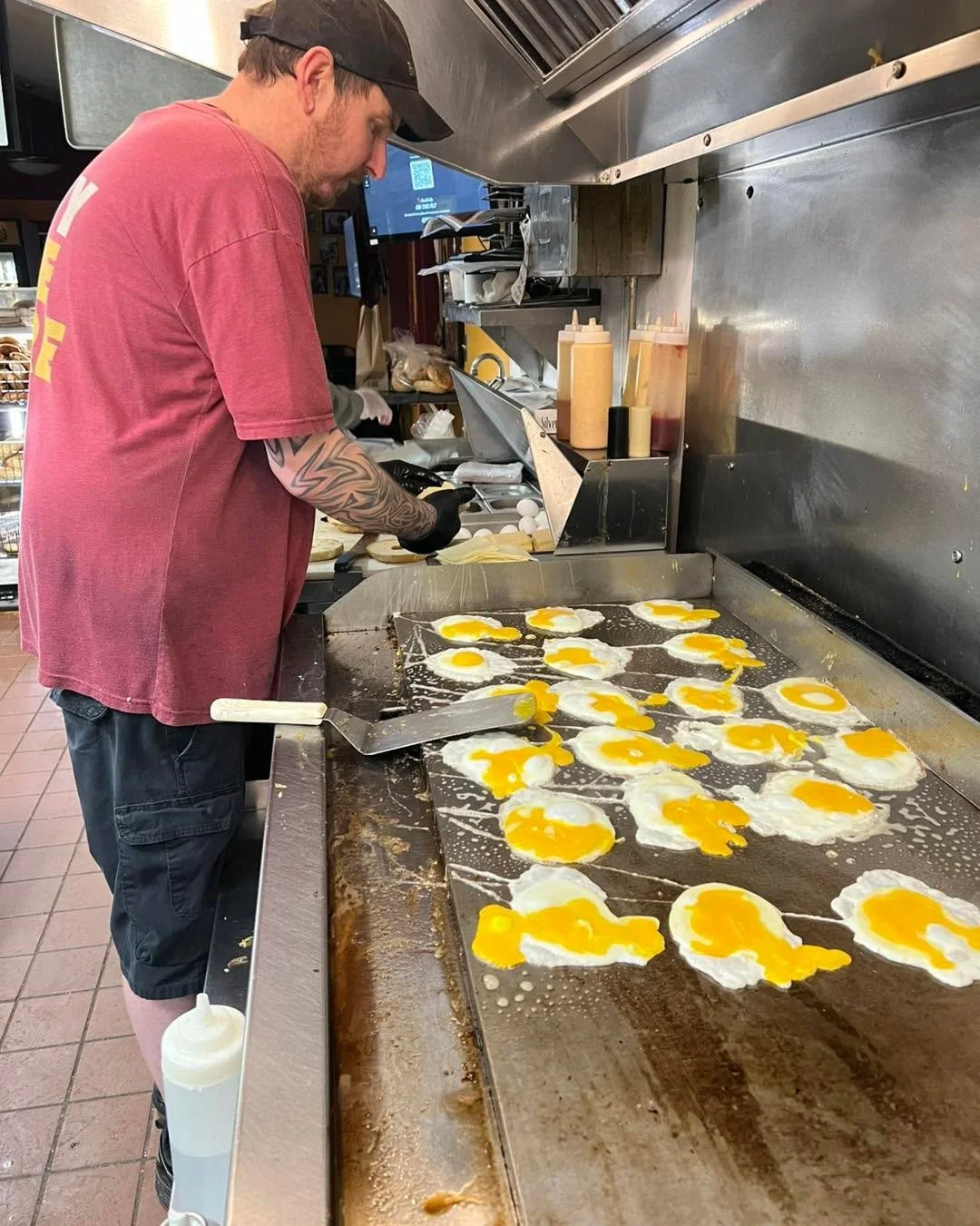 Starting our Sunday morning off with a small order for 60 egg sandwiches 😜 Thanks to our friends at Lowe&rsquo;s for choosing Big Daves for breakfast 🙏 Our Dynamic Grill Duo of Scott &amp; Ryan are now sufficiently warmed up for the rest of the day