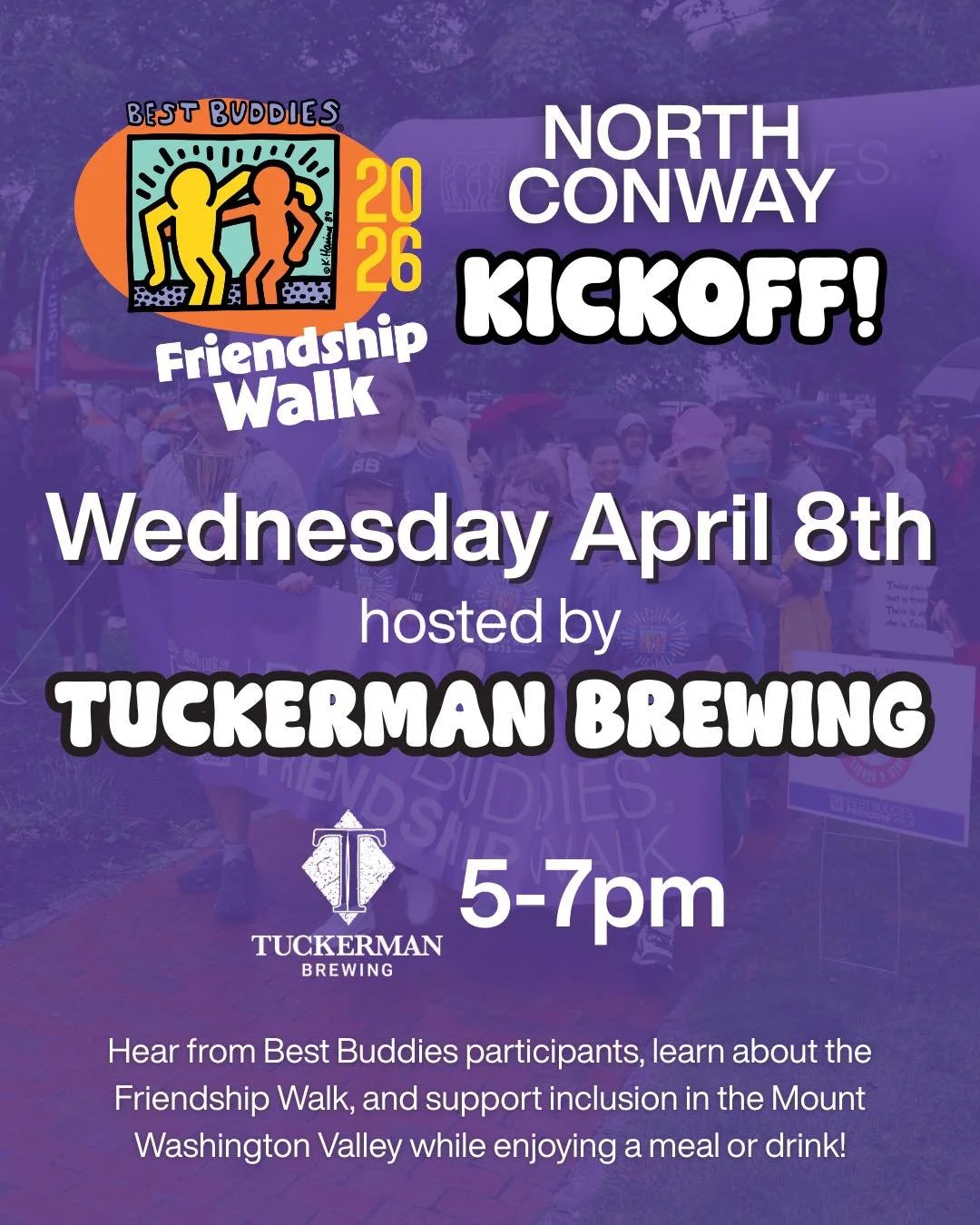 Big Kickoff tonight at Tuckerman Brewing Company from 5-7. We are excited to get this Friendship Walk ball rolling. Please join us for a couple of hours of fun and information. Looking forward to seeing many of you there 🙏  #notyourtypicalbagelshop 