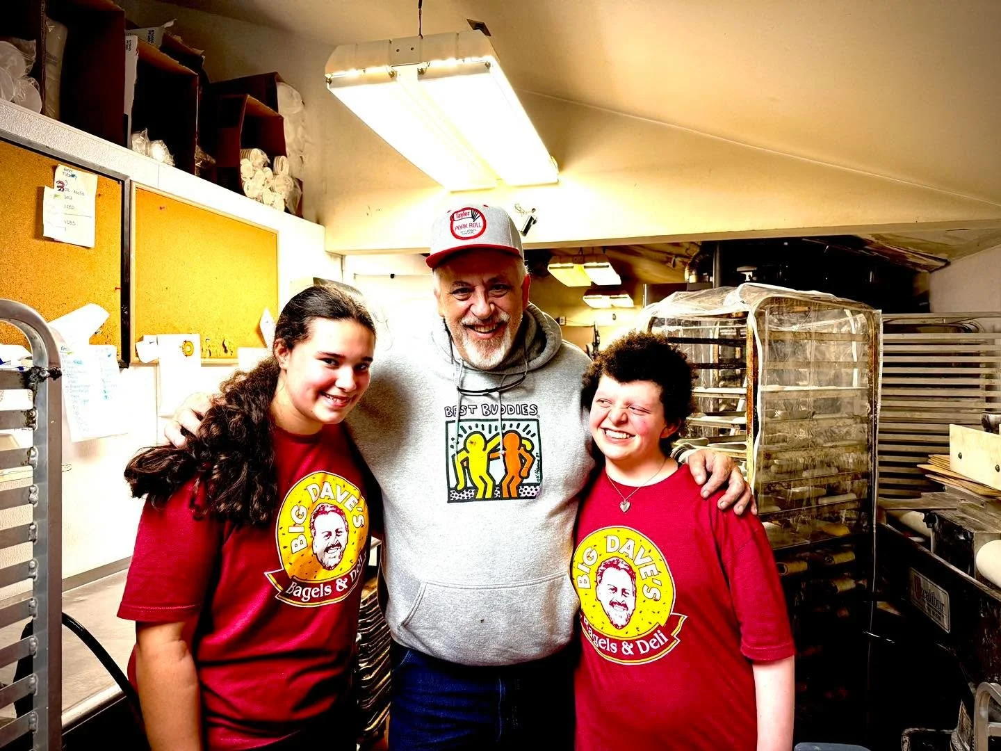 Brookelyn &amp; Cam fitting right in here at Big Dave&rsquo;s. They are part of the Rise Program at the high school. Here they are part of our team and the entire staff has enjoyed their visits. Yesterday they were baking with Alyssa and did great. S