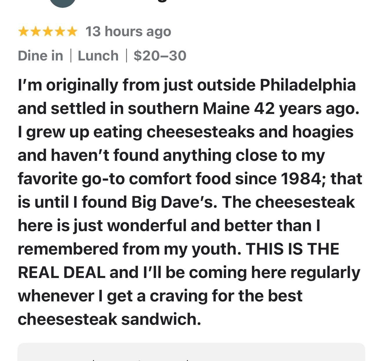 Keep those reviews coming 🙏  #notyourtypicalbagelshop #earlymorningflavortown #bigdavesbagels #50yearsofplatterwork #worldfamouskweenies #bestinnewhampshirebagels