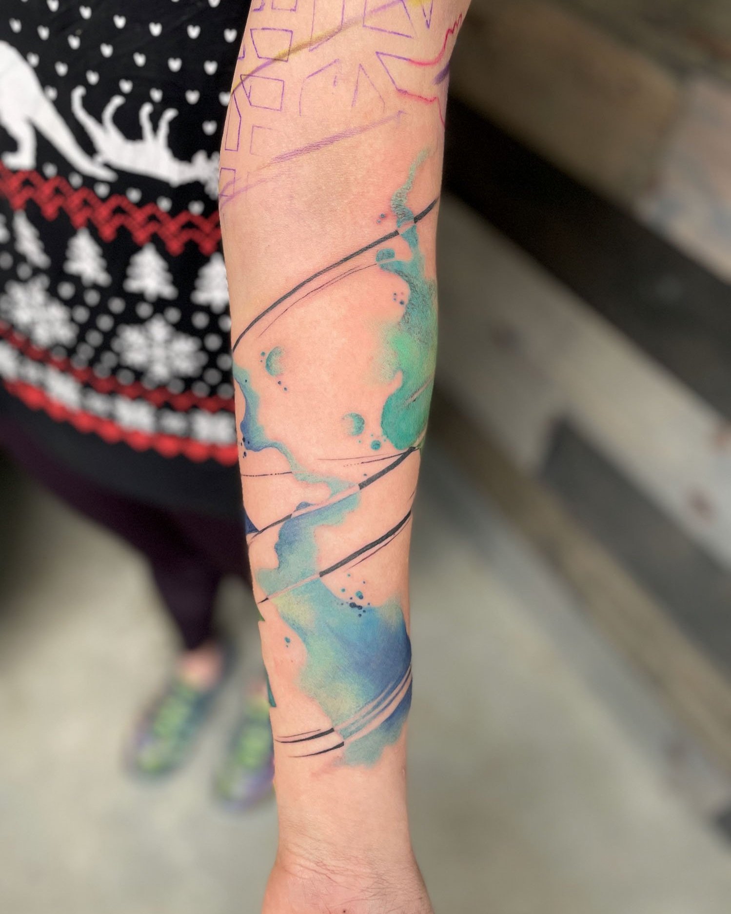 Floral watercolor tattoo, aged 5 years and fresh : r/agedtattoos