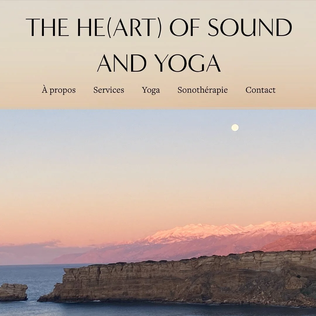 Mon site web est en ligne!
My website is online! English version coming soon!! www.heartofsoundandyoga.com