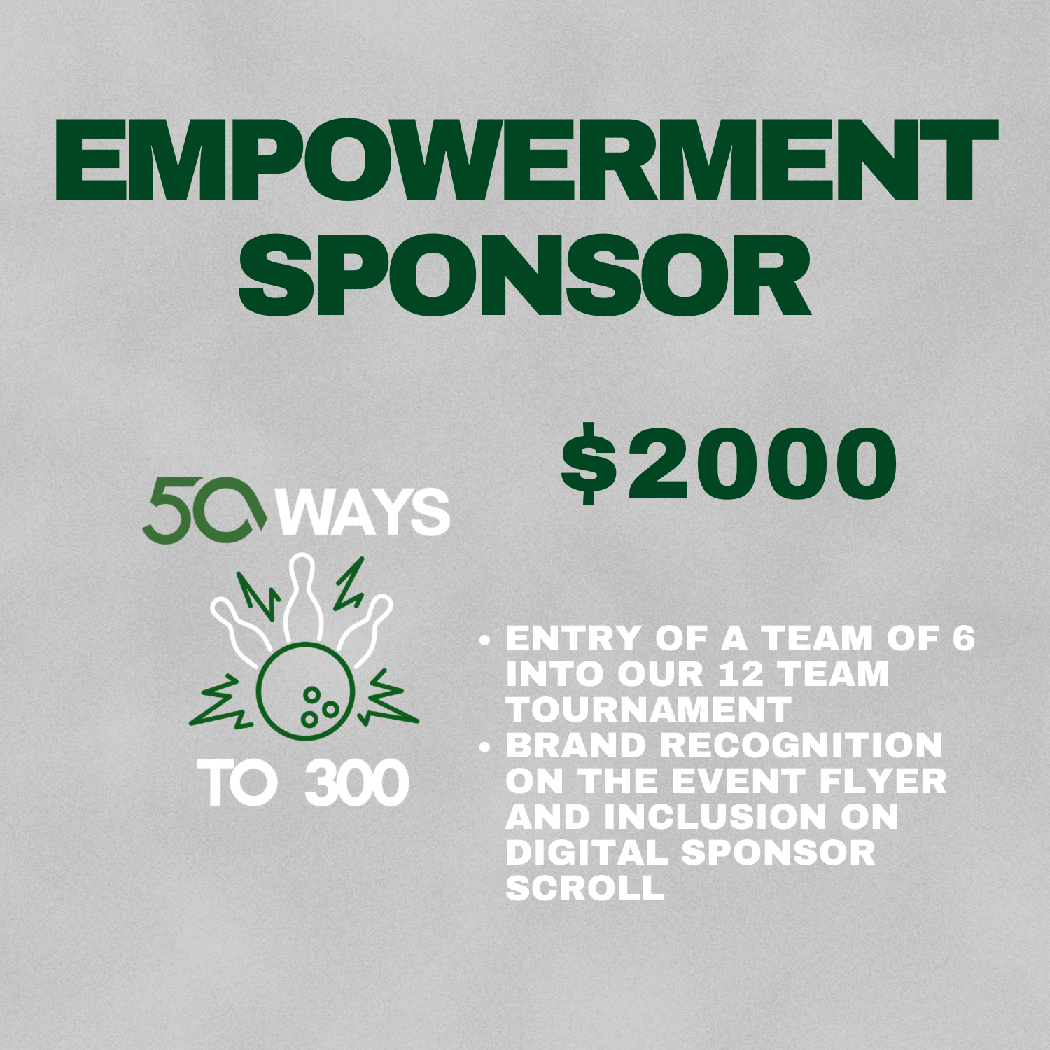 Bowling Event Team Sign up