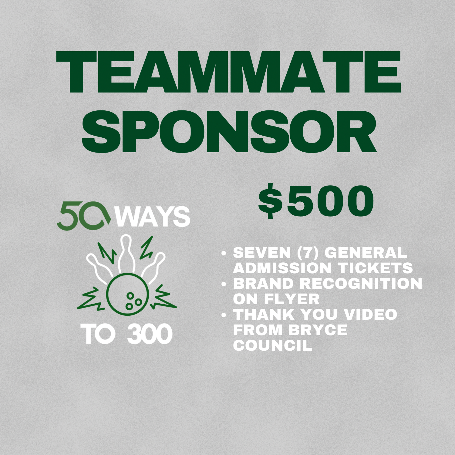 Teammate Sponsor