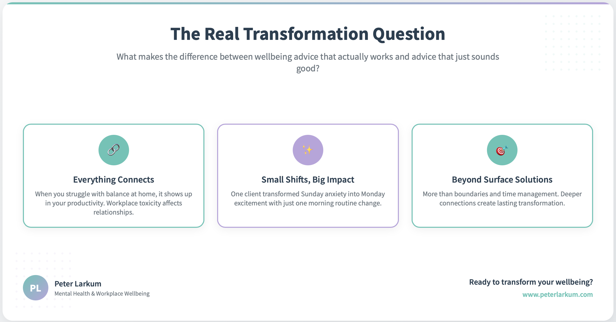 The Real Transformation Question