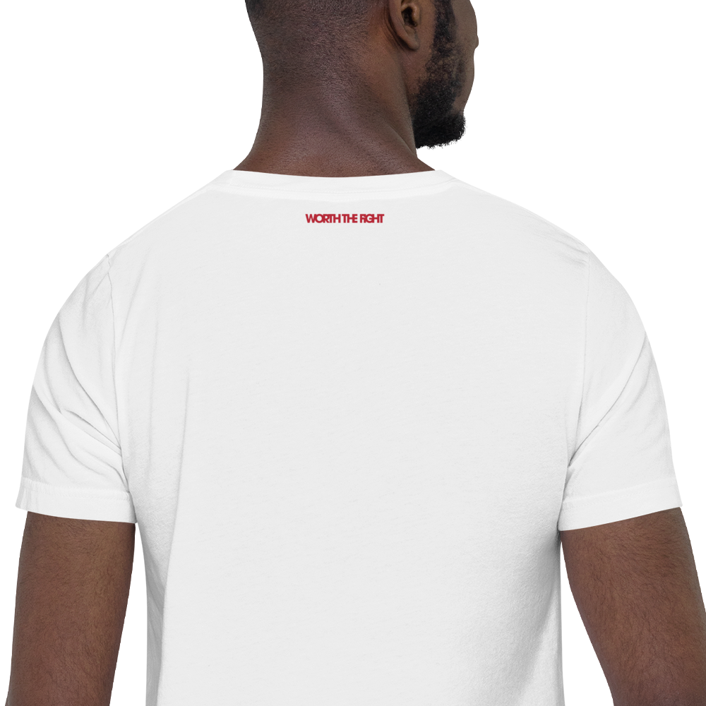 Active Dry Shirt White Front And Back MuscleBlaze Patterned Dry